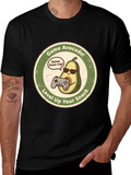 Game Avocado Black Graphic T-Shirt