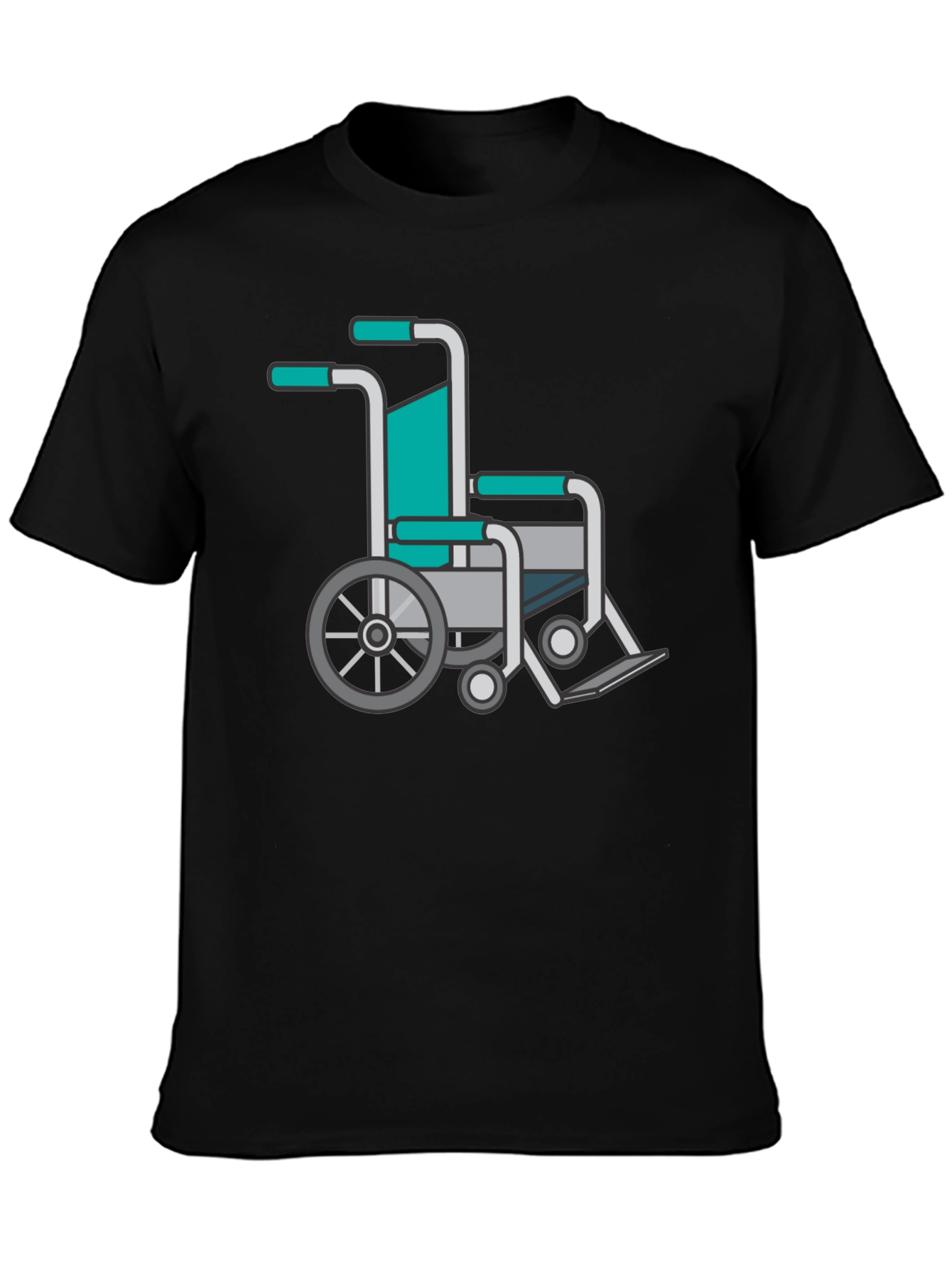 Wheelchair Graphic Tee - Black Comfort Fit