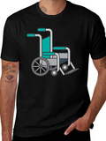 Wheelchair Graphic Tee - Black Comfort Fit
