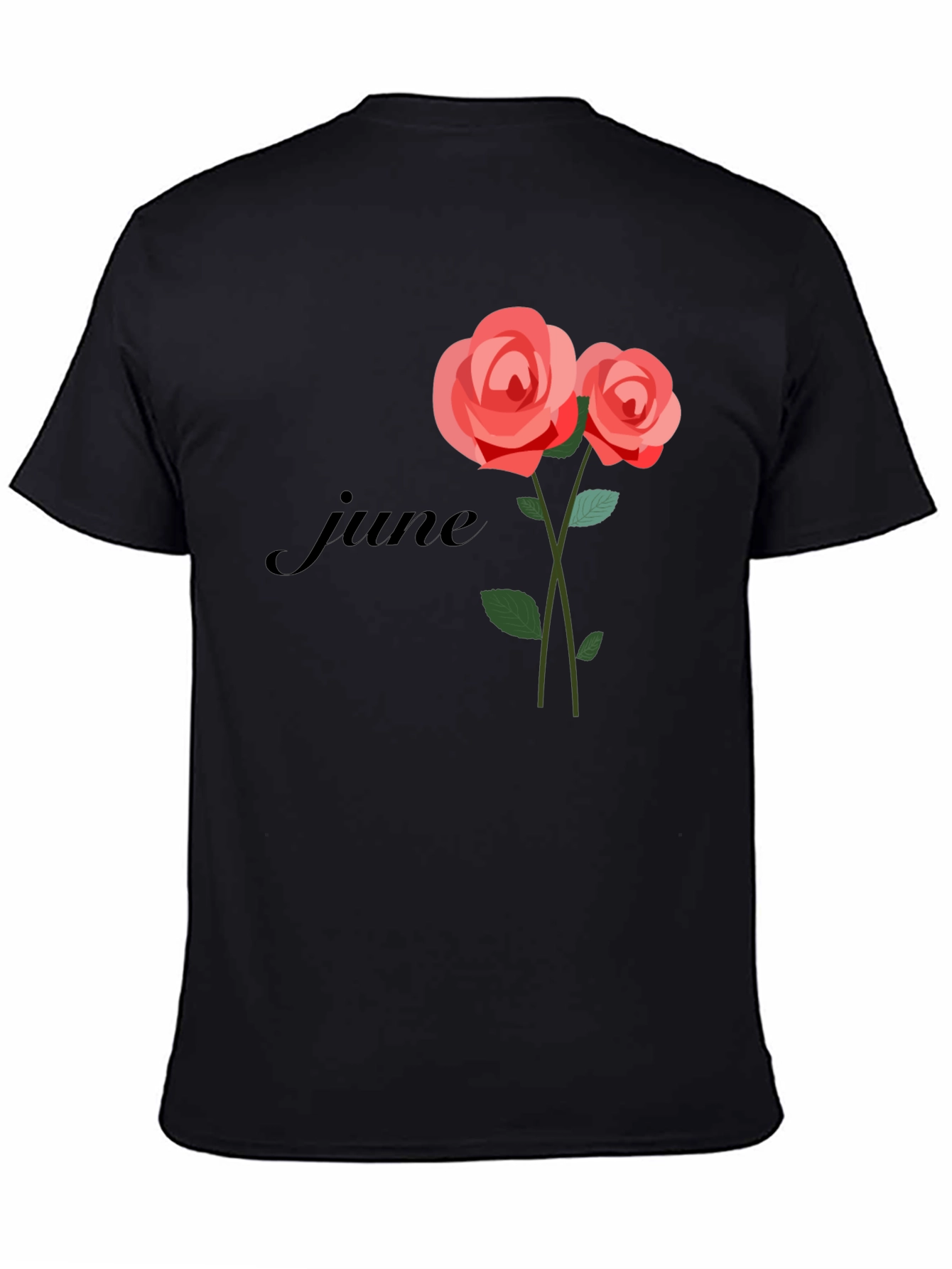 June Rose T-Shirt - Floral Birthday Tee