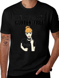 Gluten-Free Humor Black T-Shirt