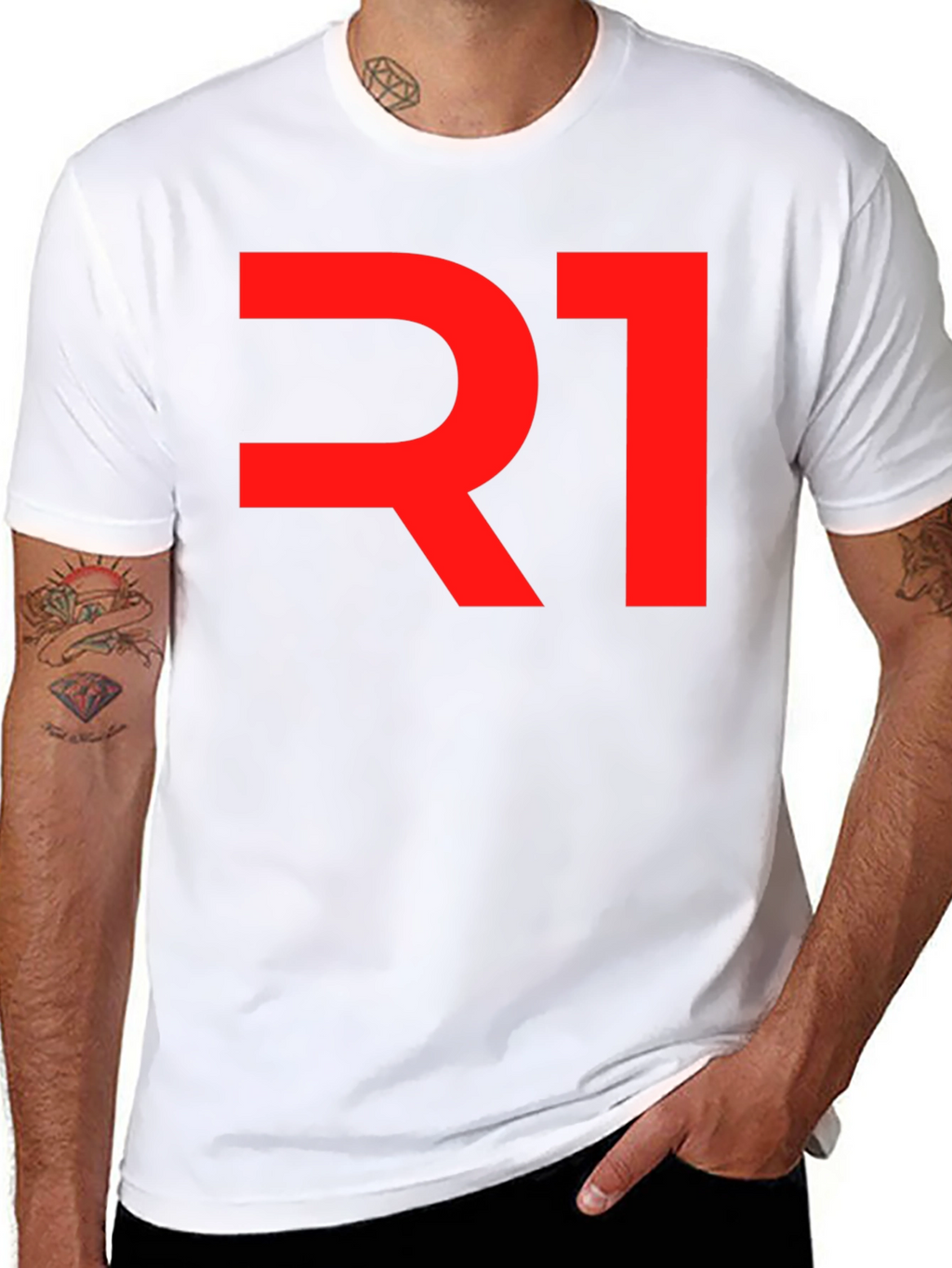 Bold R1 Graphic Tee - Mens Black T-Shirt