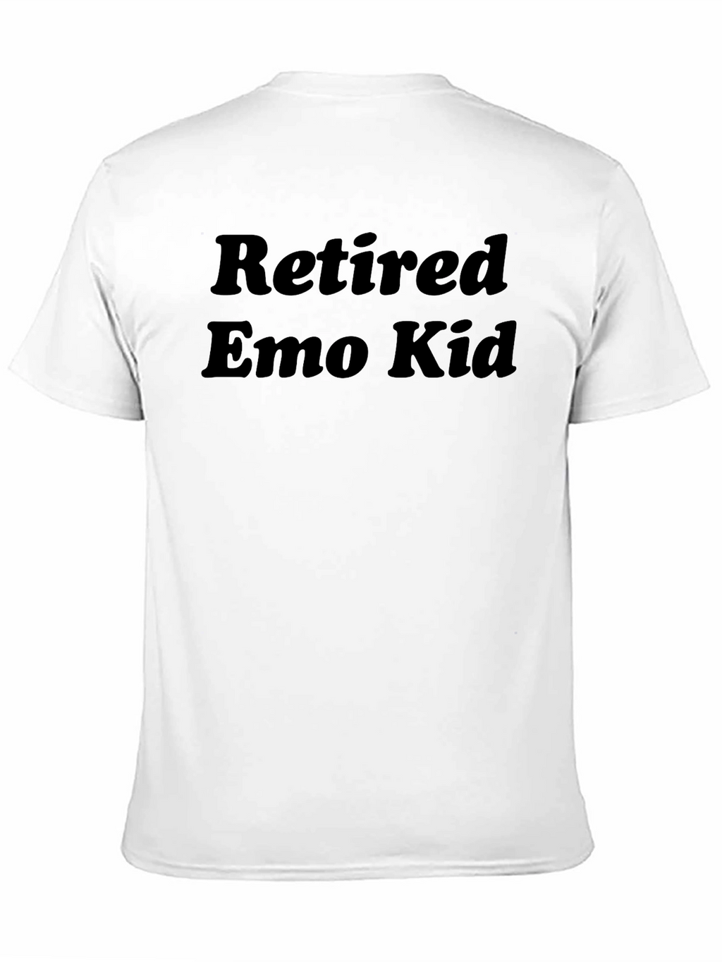 Retired Emo Kid Black Graphic T-Shirt