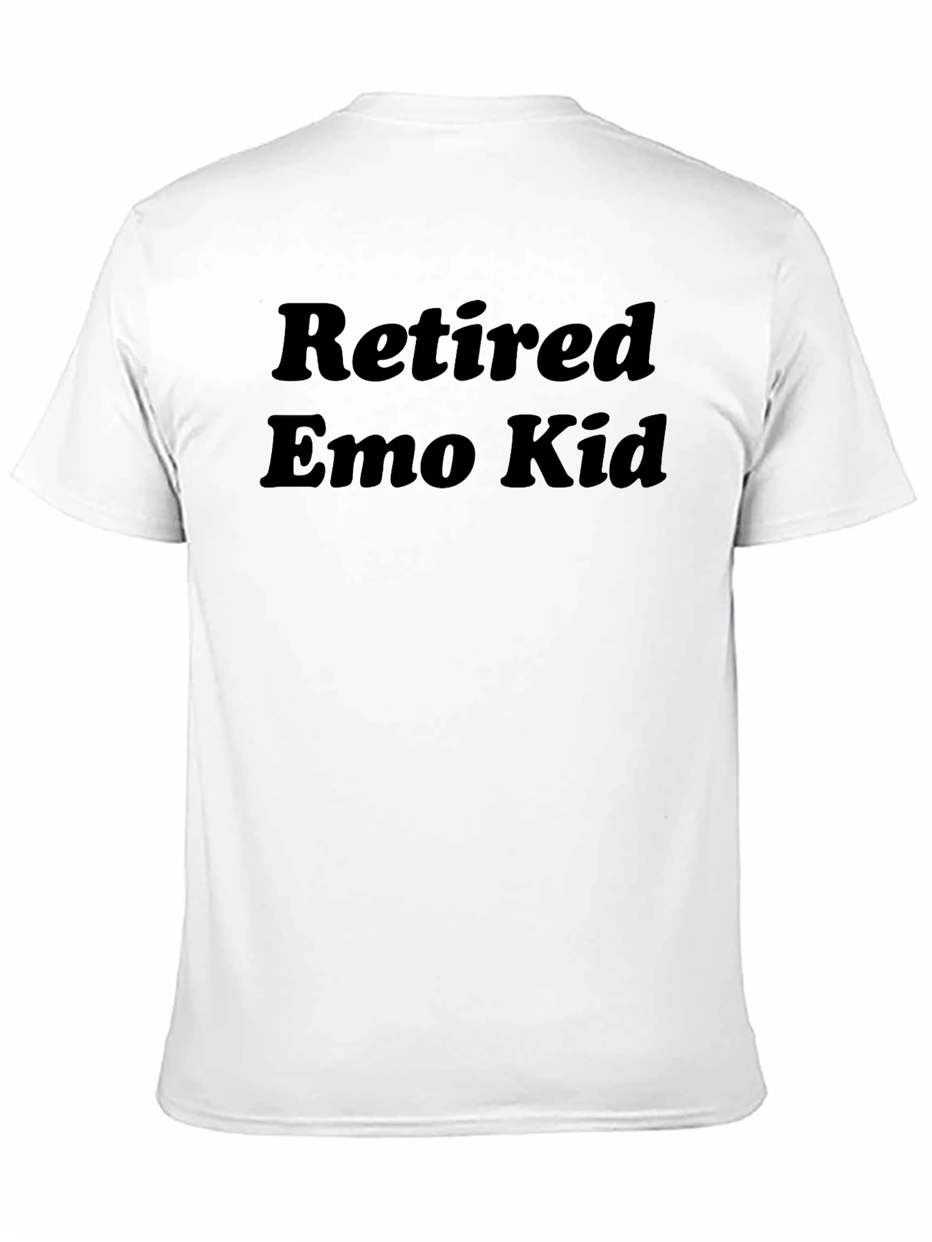 Retired Emo Kid Black Graphic T-Shirt