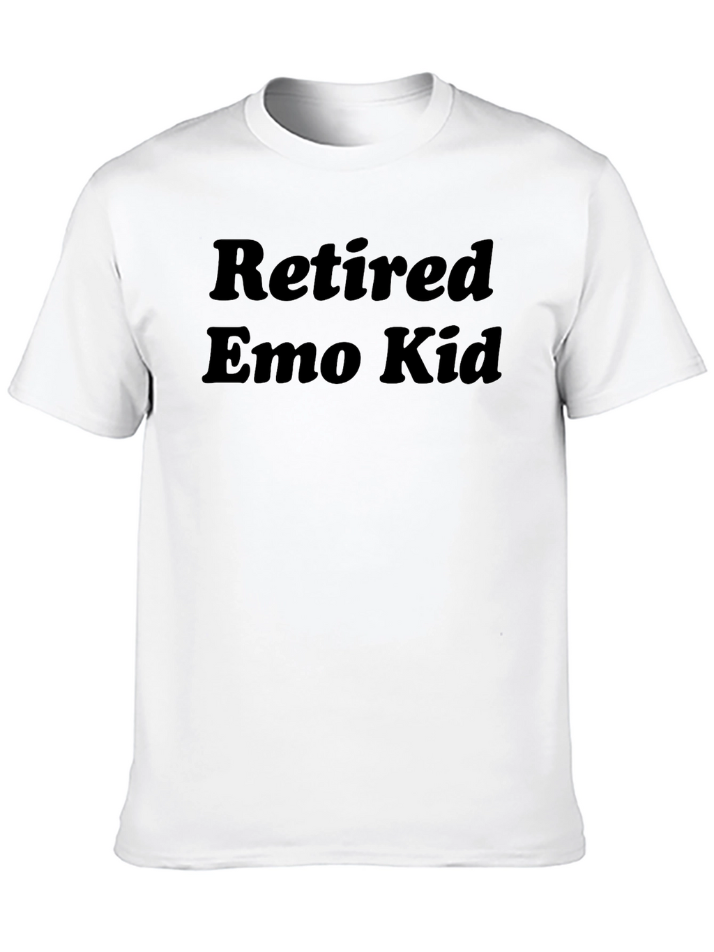 Retired Emo Kid Black Graphic T-Shirt
