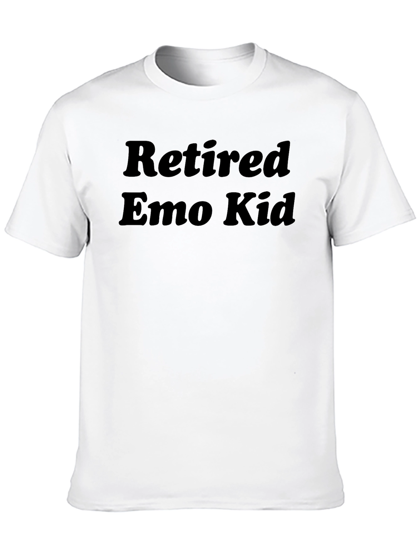 Retired Emo Kid Black Graphic T-Shirt