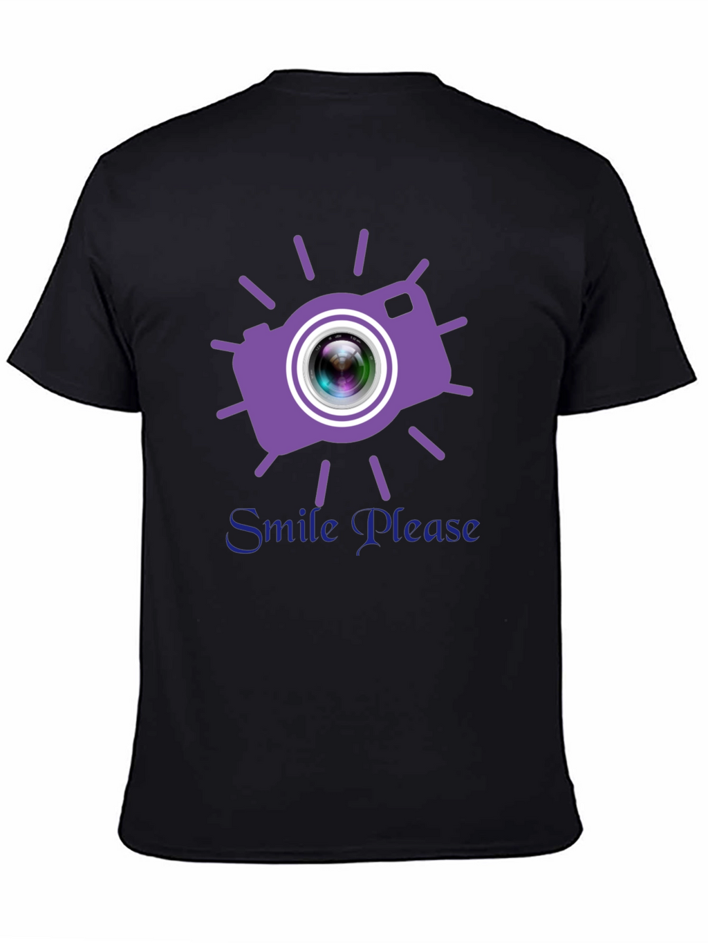 Smile Please Camera Graphic T-Shirt