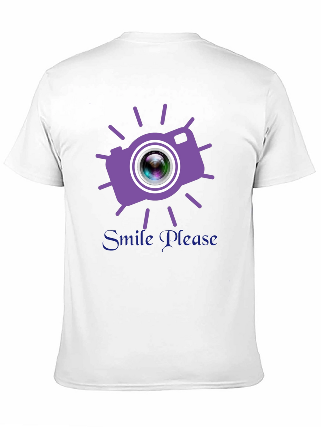 Smile Please Camera Graphic T-Shirt