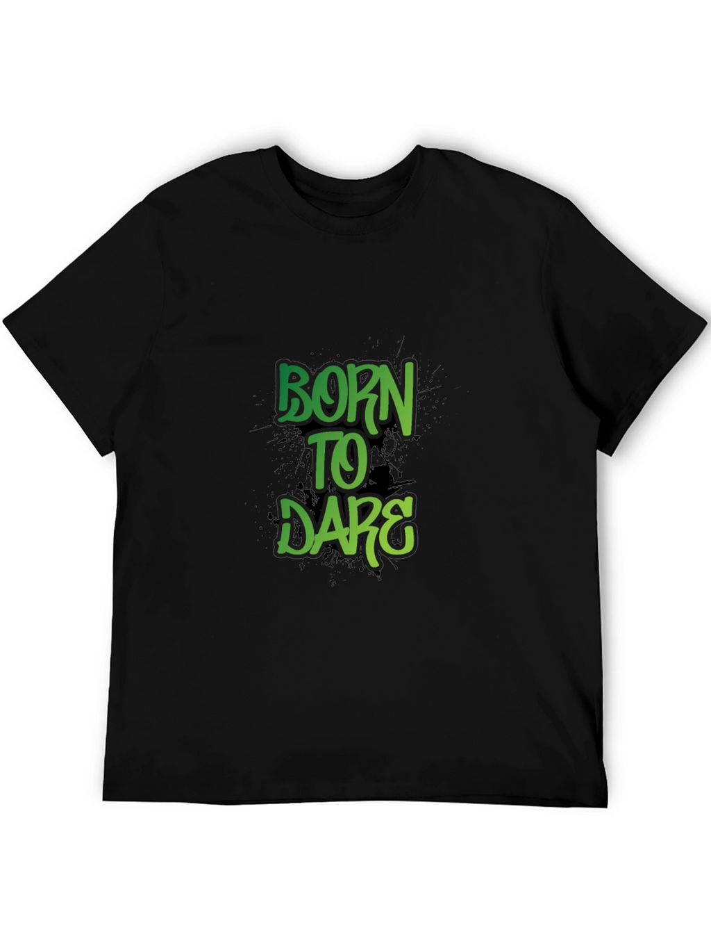 Born to Dare Graphic Print Crew Neck T-Shirt