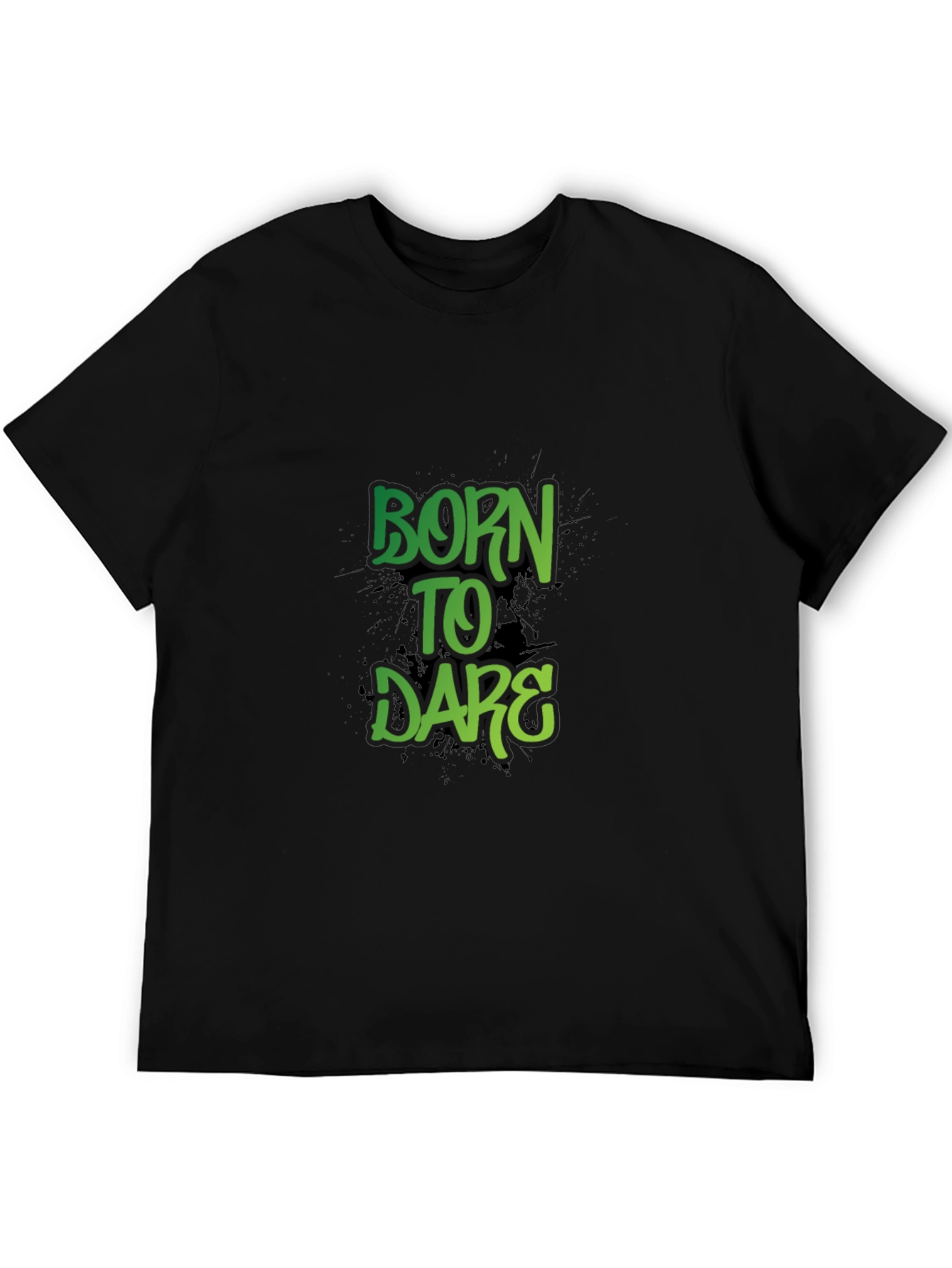 Born to Dare Graphic Print Crew Neck T-Shirt