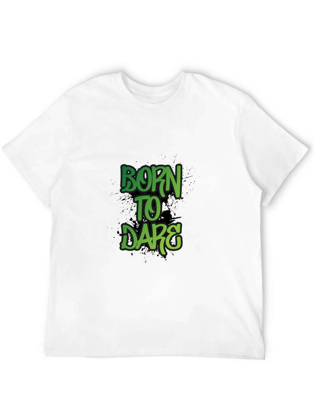 Born to Dare Graphic Print Crew Neck T-Shirt