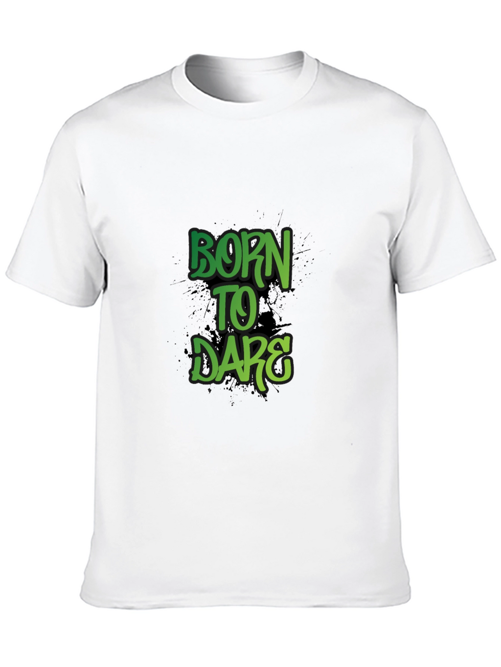 Born to Dare Graphic Print Crew Neck T-Shirt