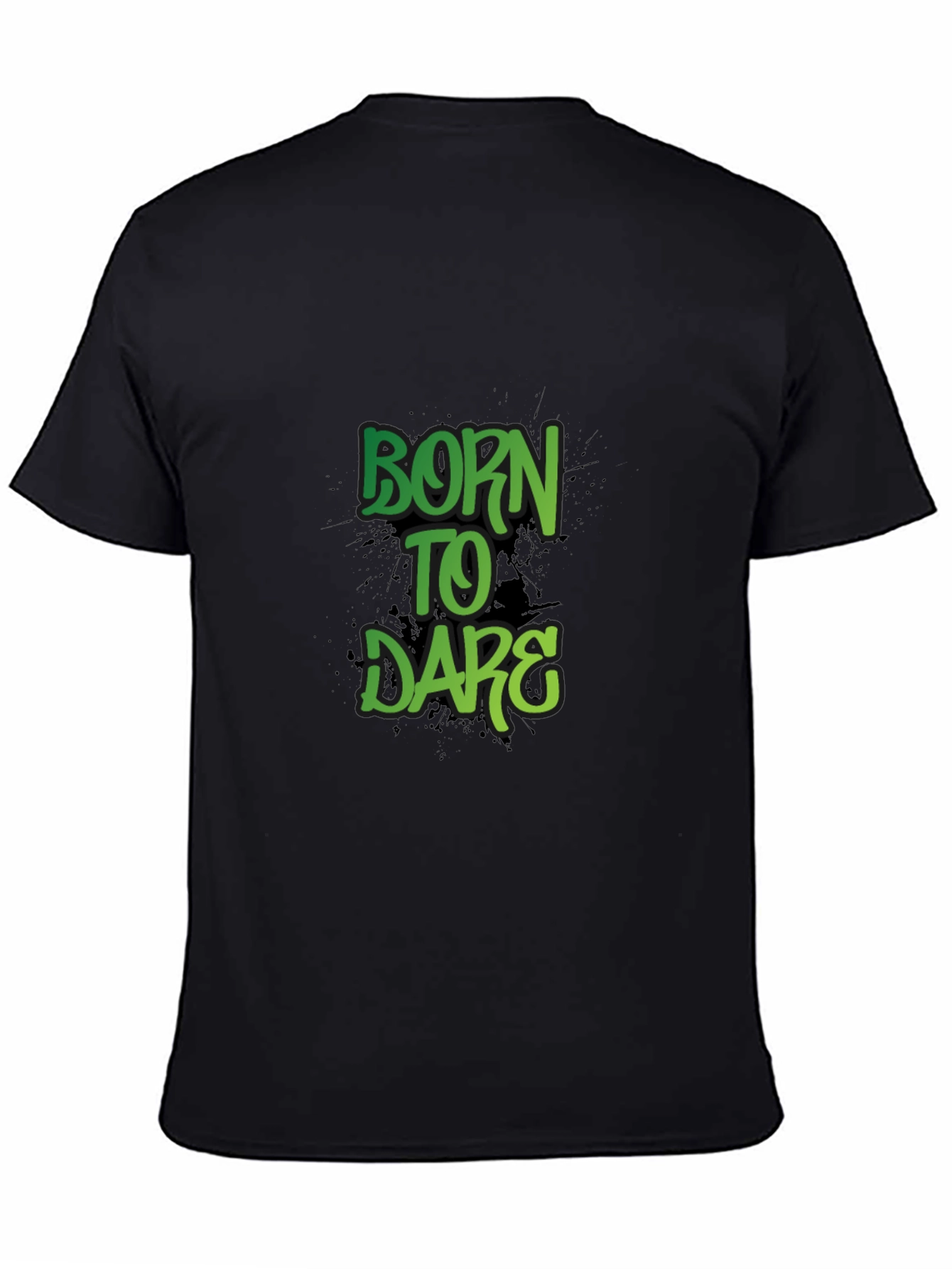 Born to Dare Graphic Print Crew Neck T-Shirt