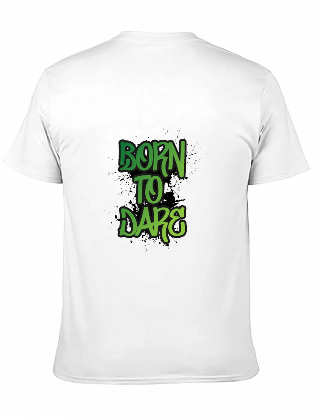 Born to Dare Graphic Print Crew Neck T-Shirt