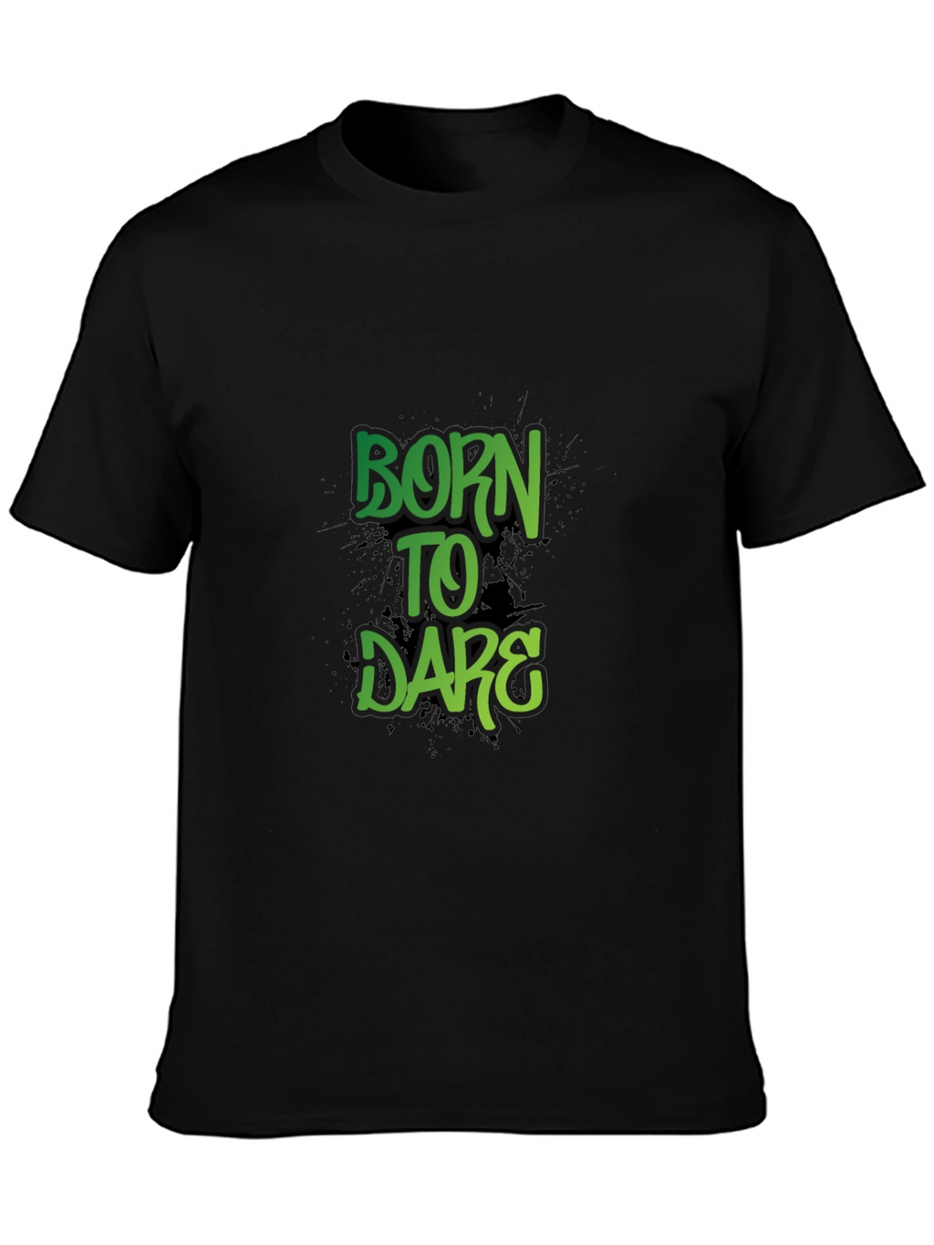 Born to Dare Graphic Print Crew Neck T-Shirt