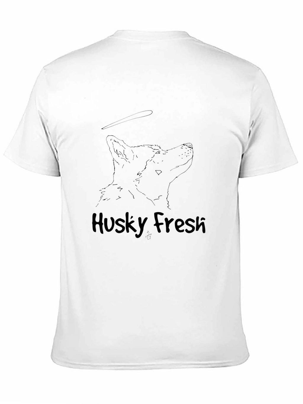Husky Fresh Graphic Tee - Cool Dog Lover Shirt