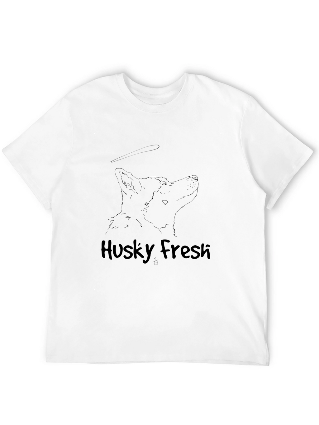 Husky Fresh Graphic Tee - Cool Dog Lover Shirt