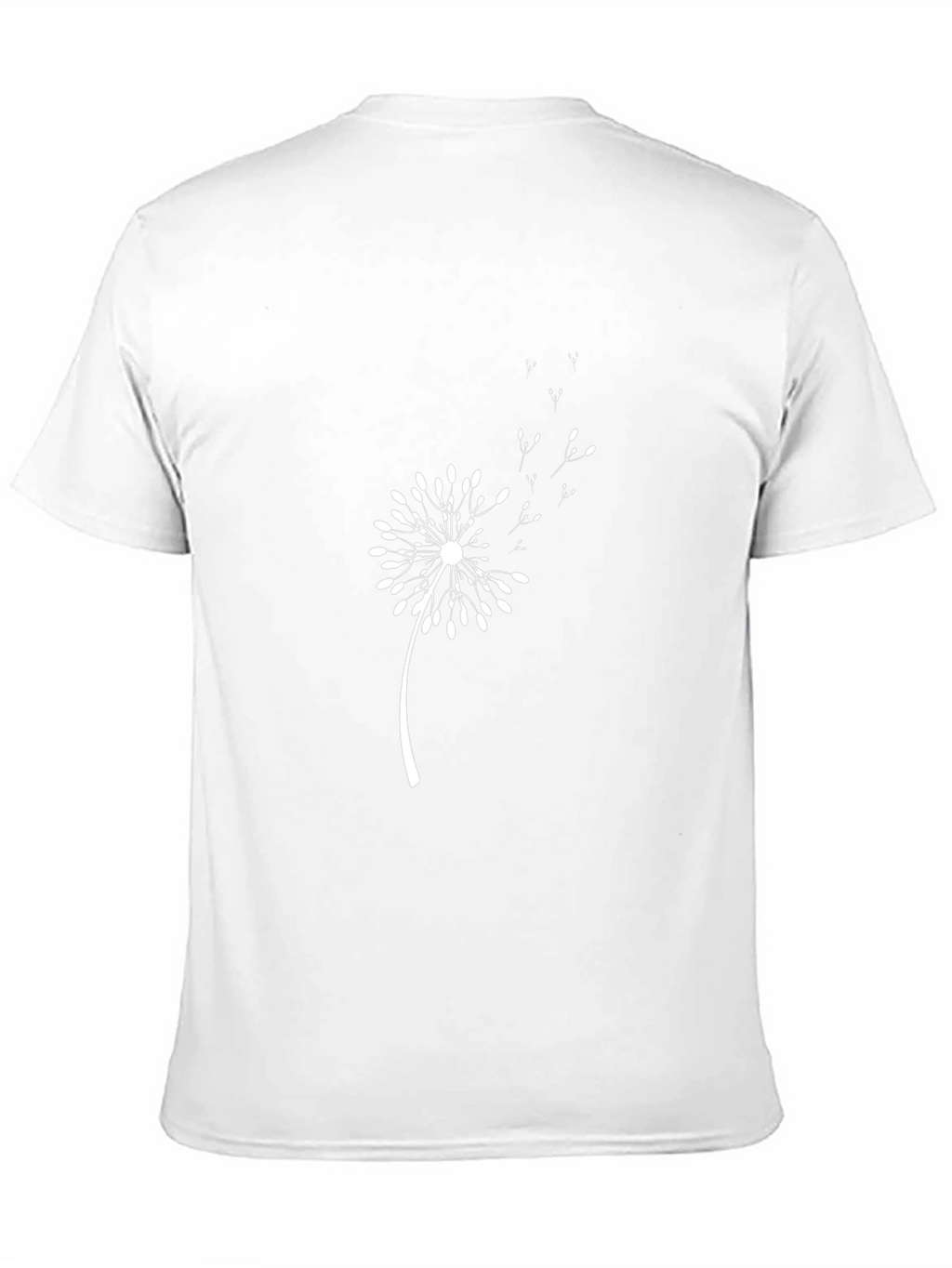 Dandelion Graphic Print Black T-Shirt