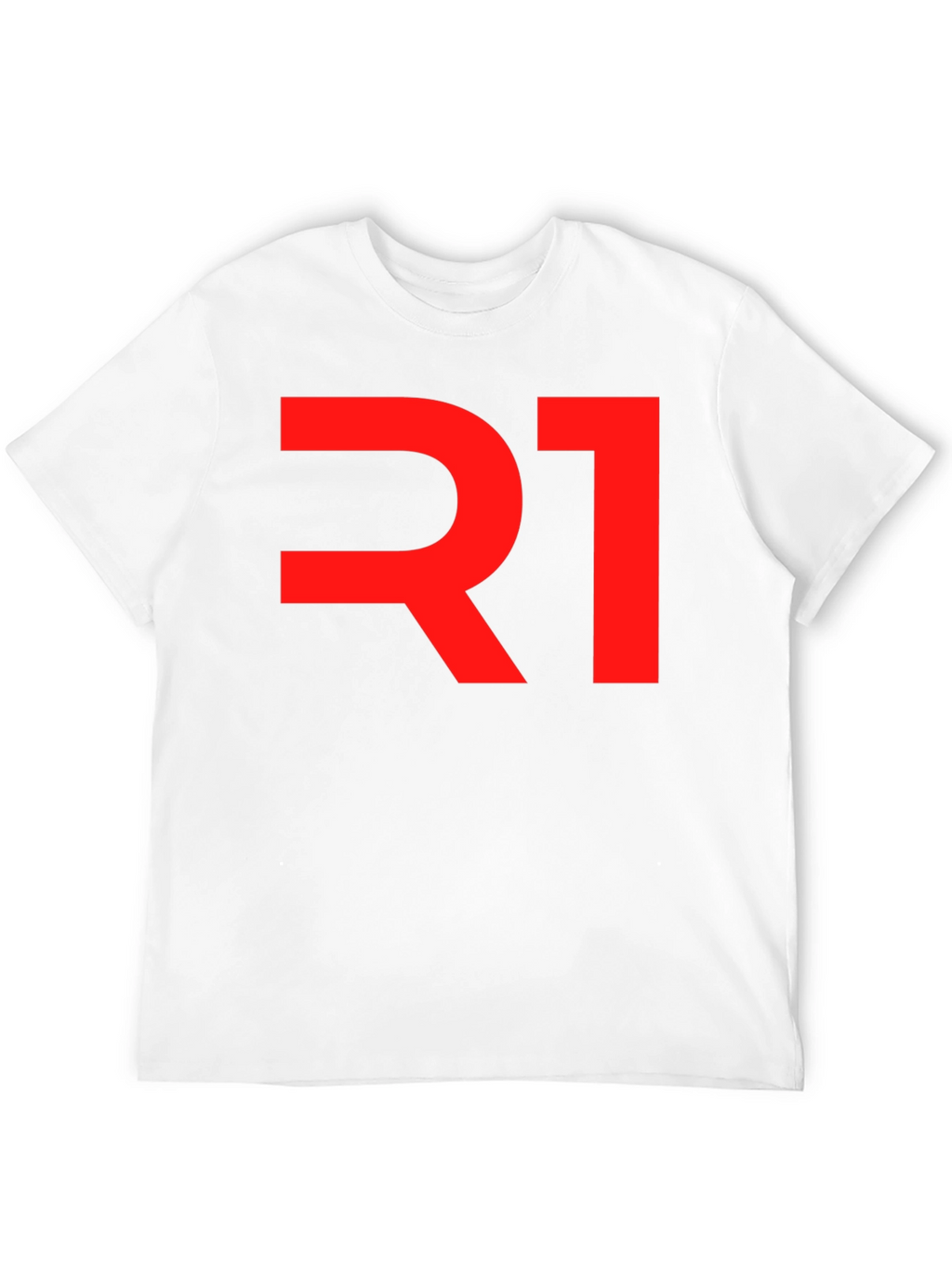 R1 Graphic Tee - Bold Red on Black Cotton