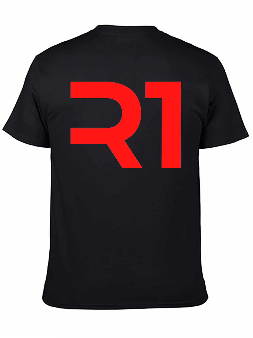 R1 Graphic Tee - Bold Red on Black Cotton