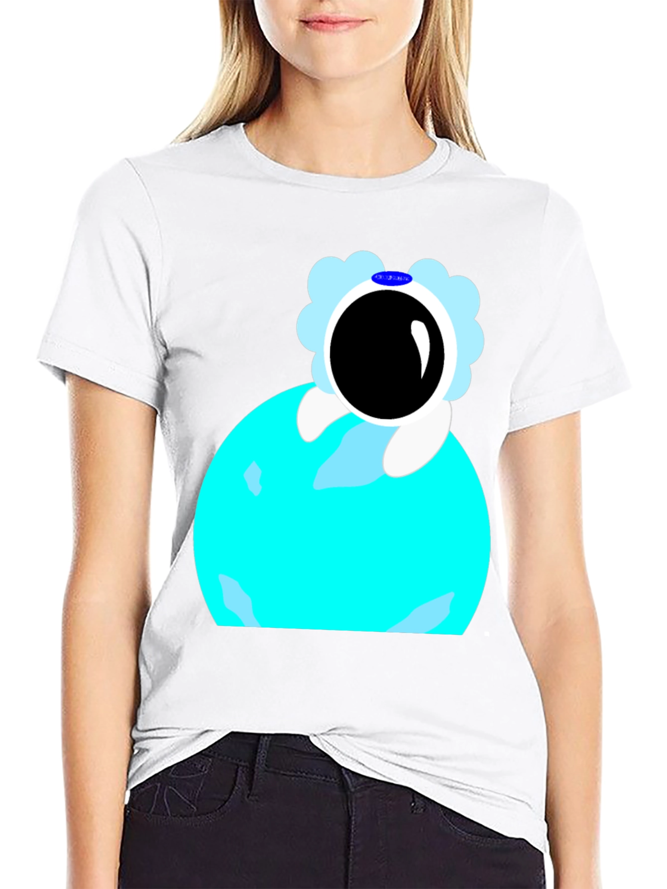Astronaut on Planet Graphic T-Shirt