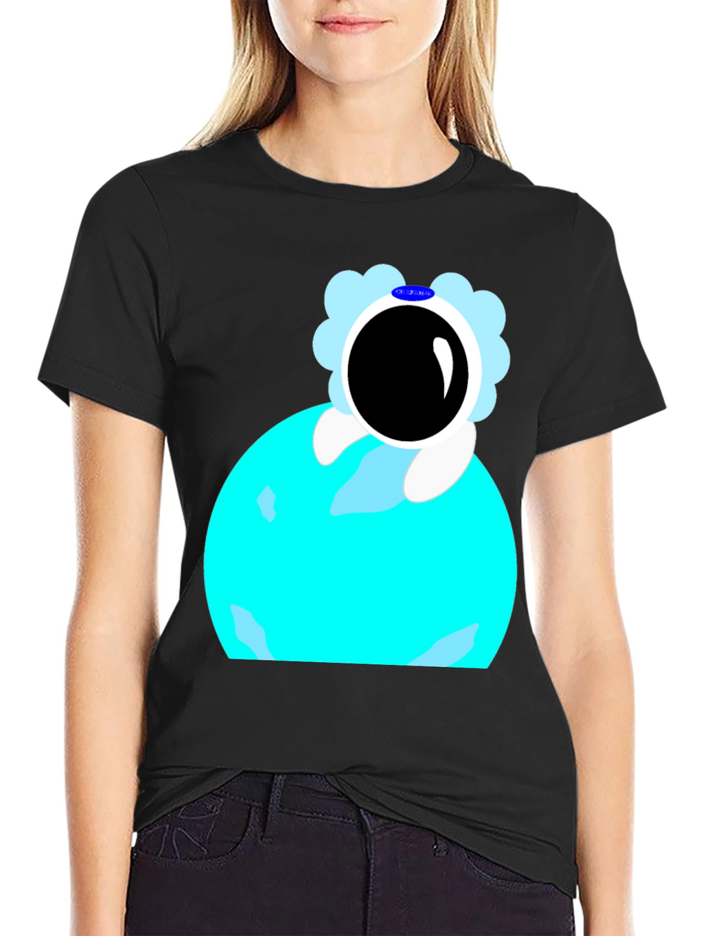 Astronaut on Planet Graphic T-Shirt