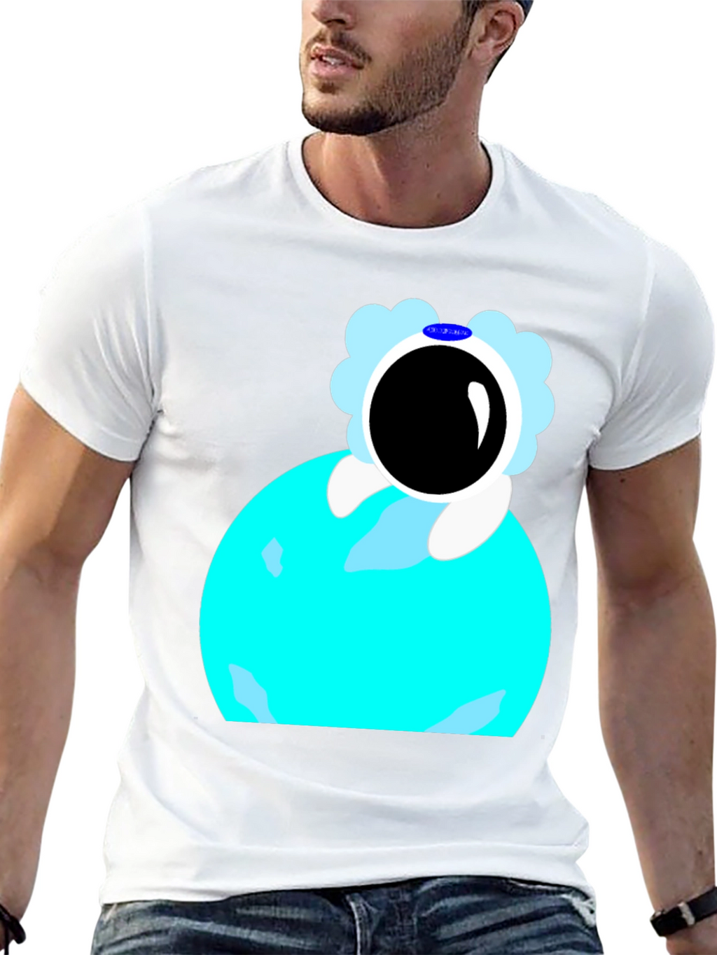Astronaut on Planet Graphic T-Shirt
