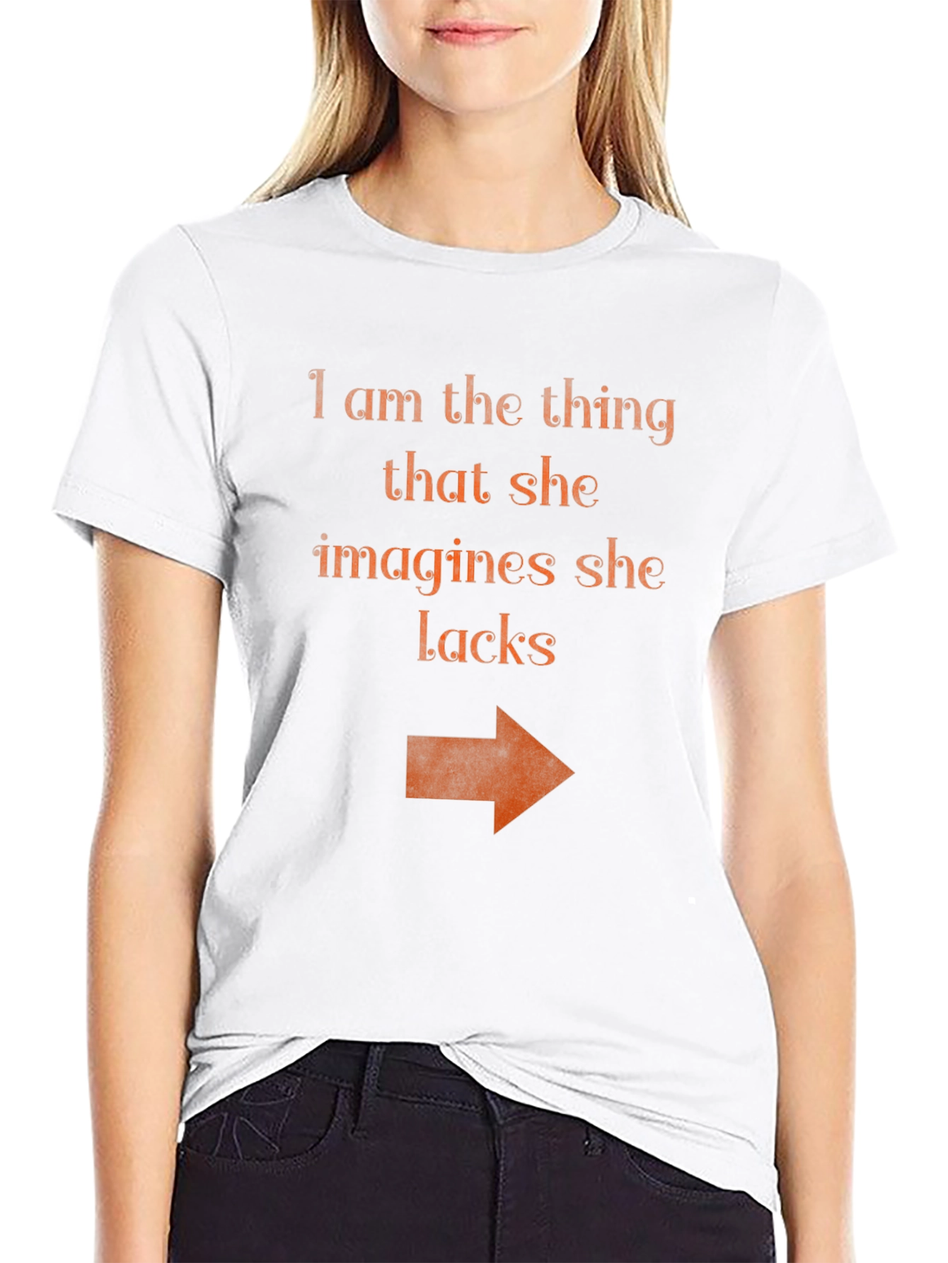 Humorous I Am The Thing Graphic Tee