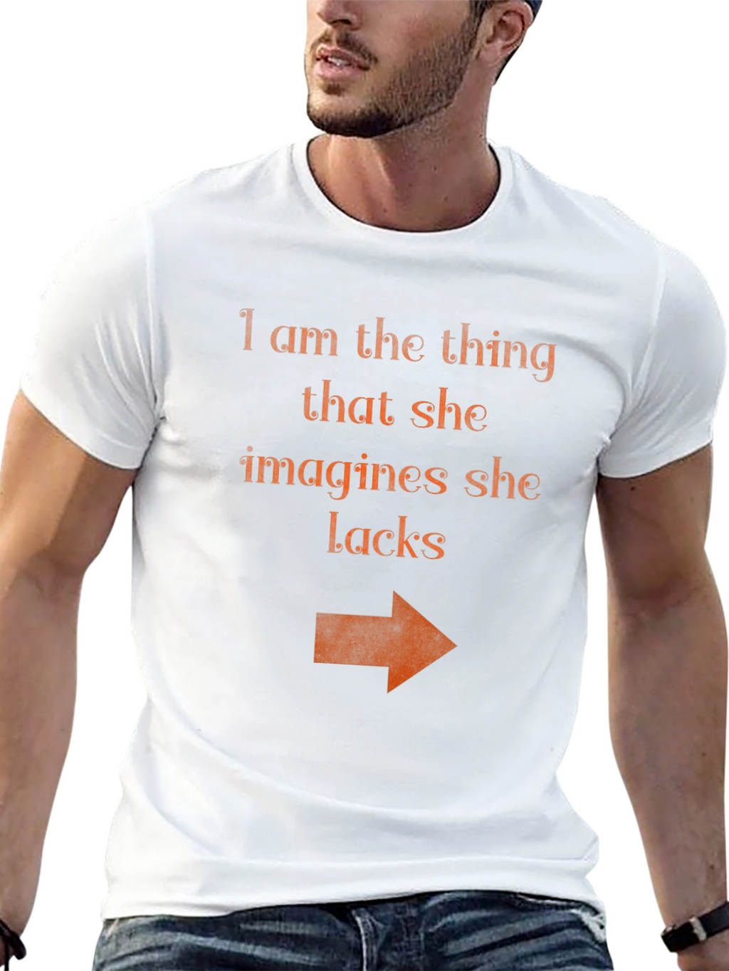 Humorous I Am The Thing Graphic Tee