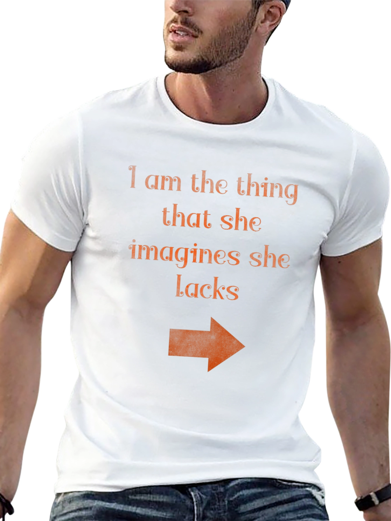 Humorous I Am The Thing Graphic Tee