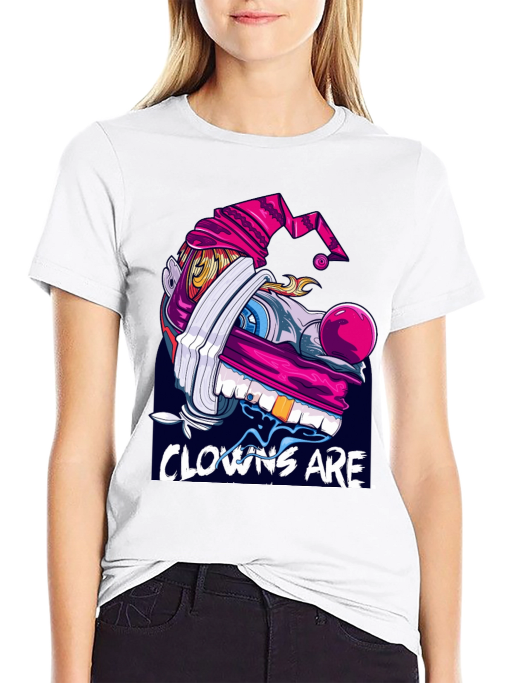 Clown Graphic Black T-Shirt