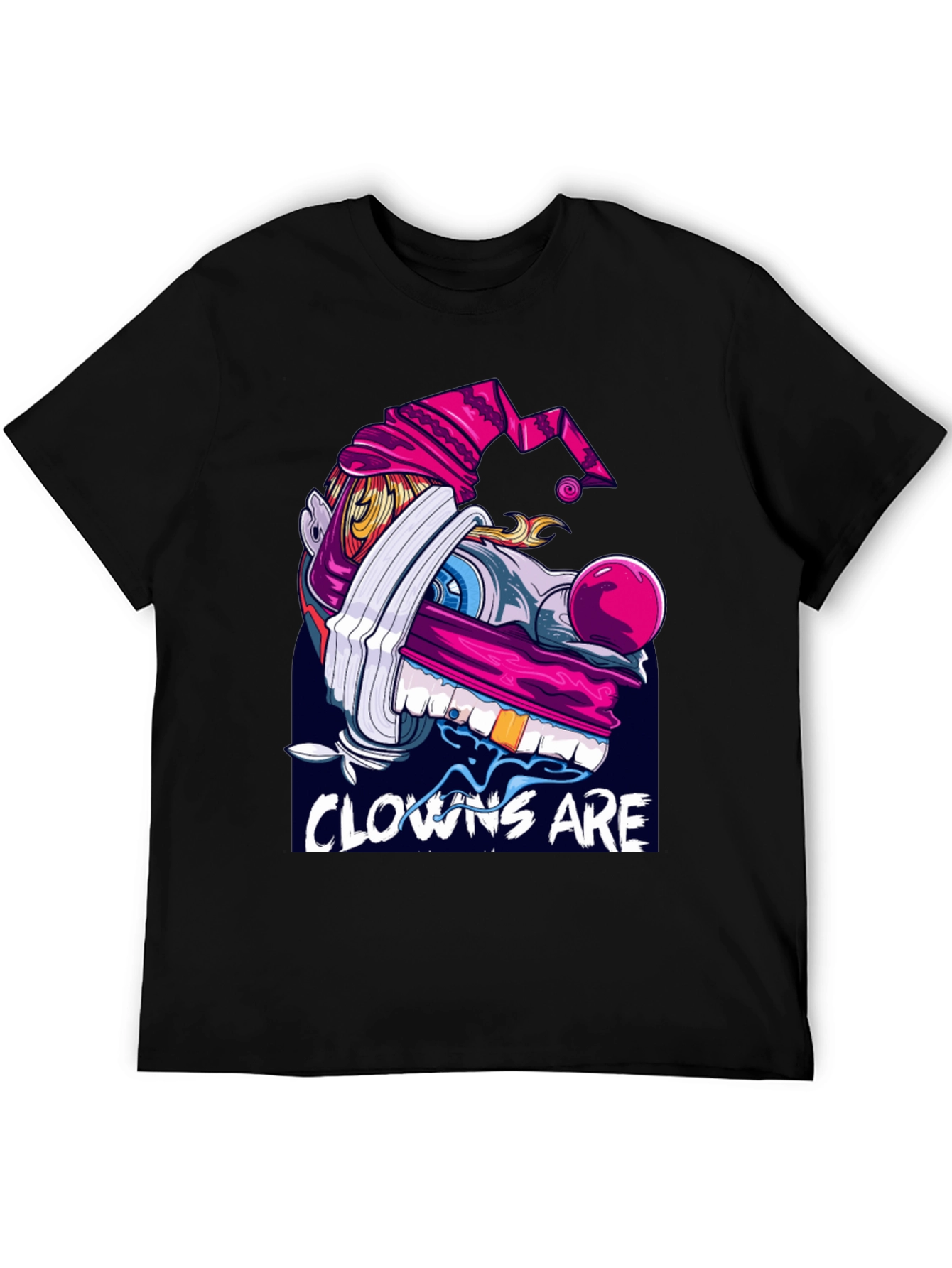 Clown Graphic Black T-Shirt