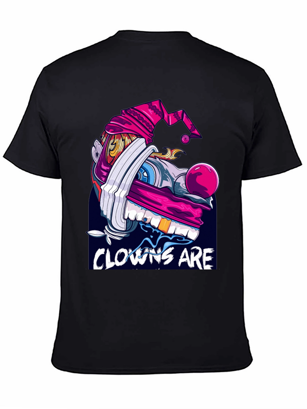 Clown Graphic Black T-Shirt