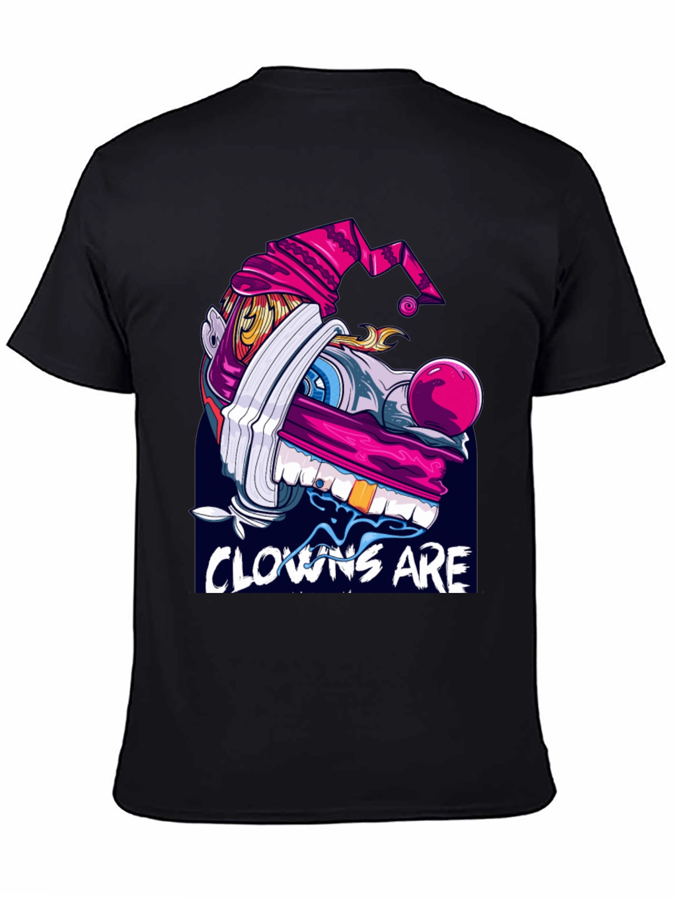 Clown Graphic Black T-Shirt
