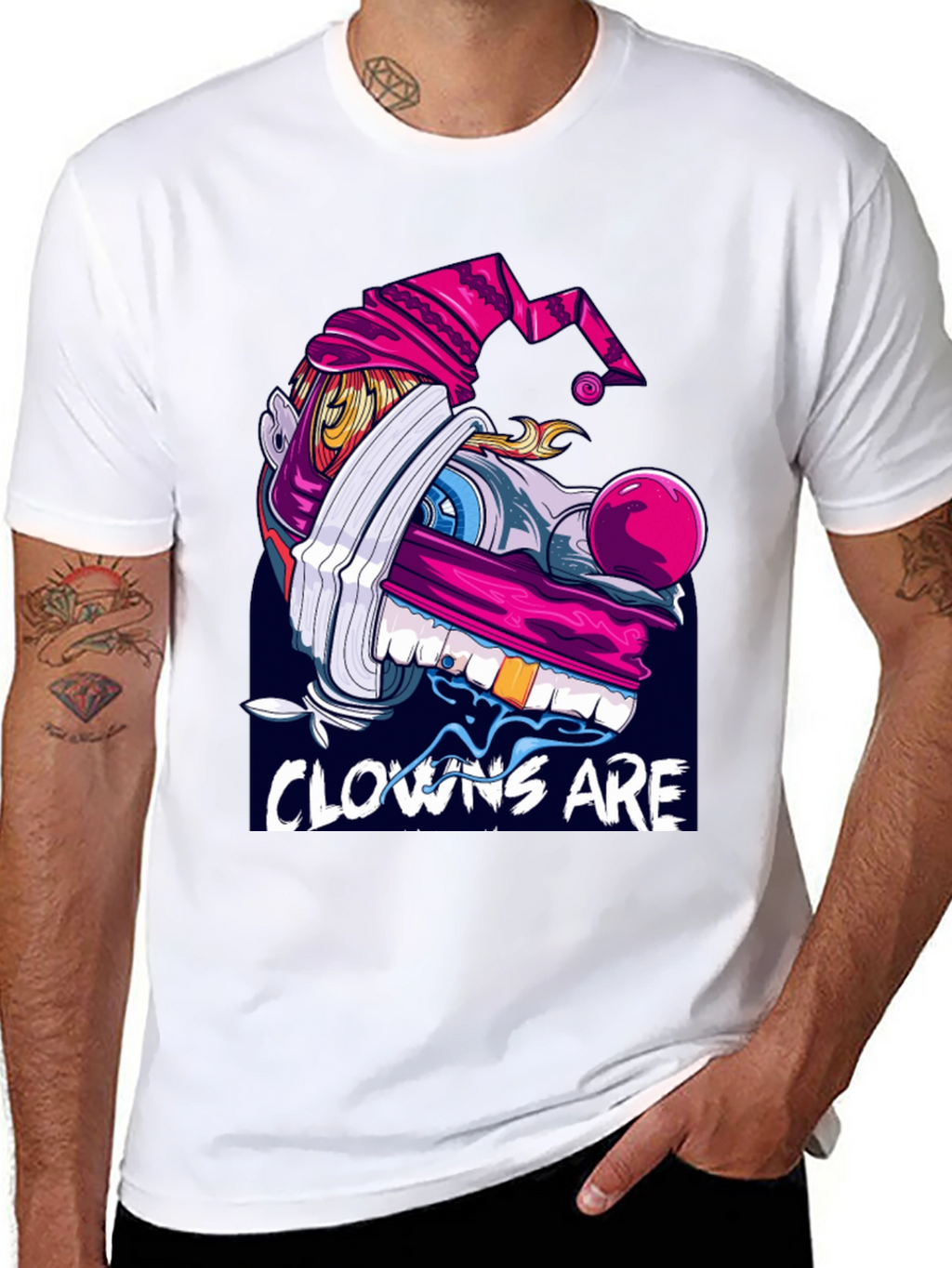 Clown Graphic Black T-Shirt