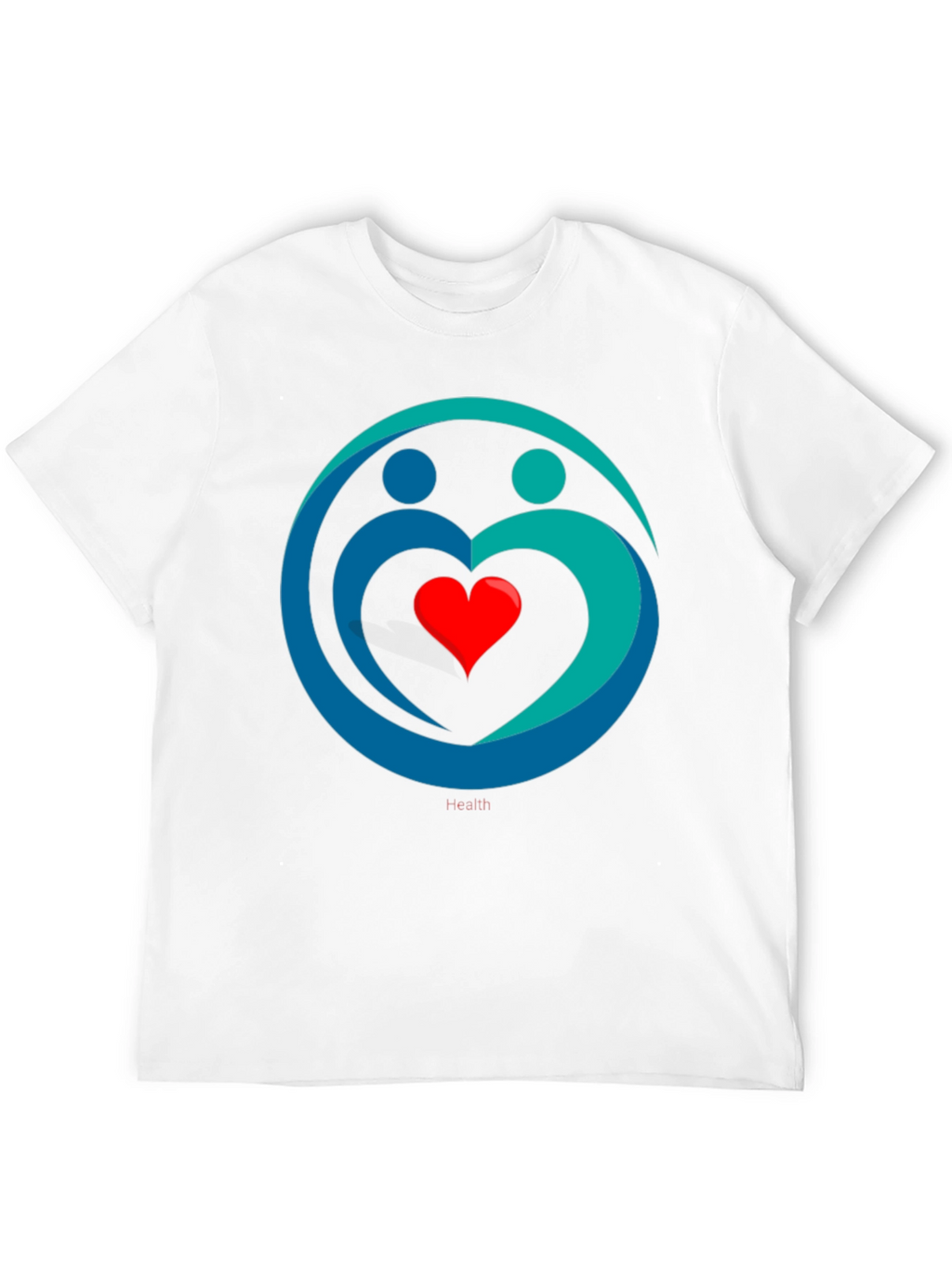 Heart Health Graphic Tee - Black Casual Comfort