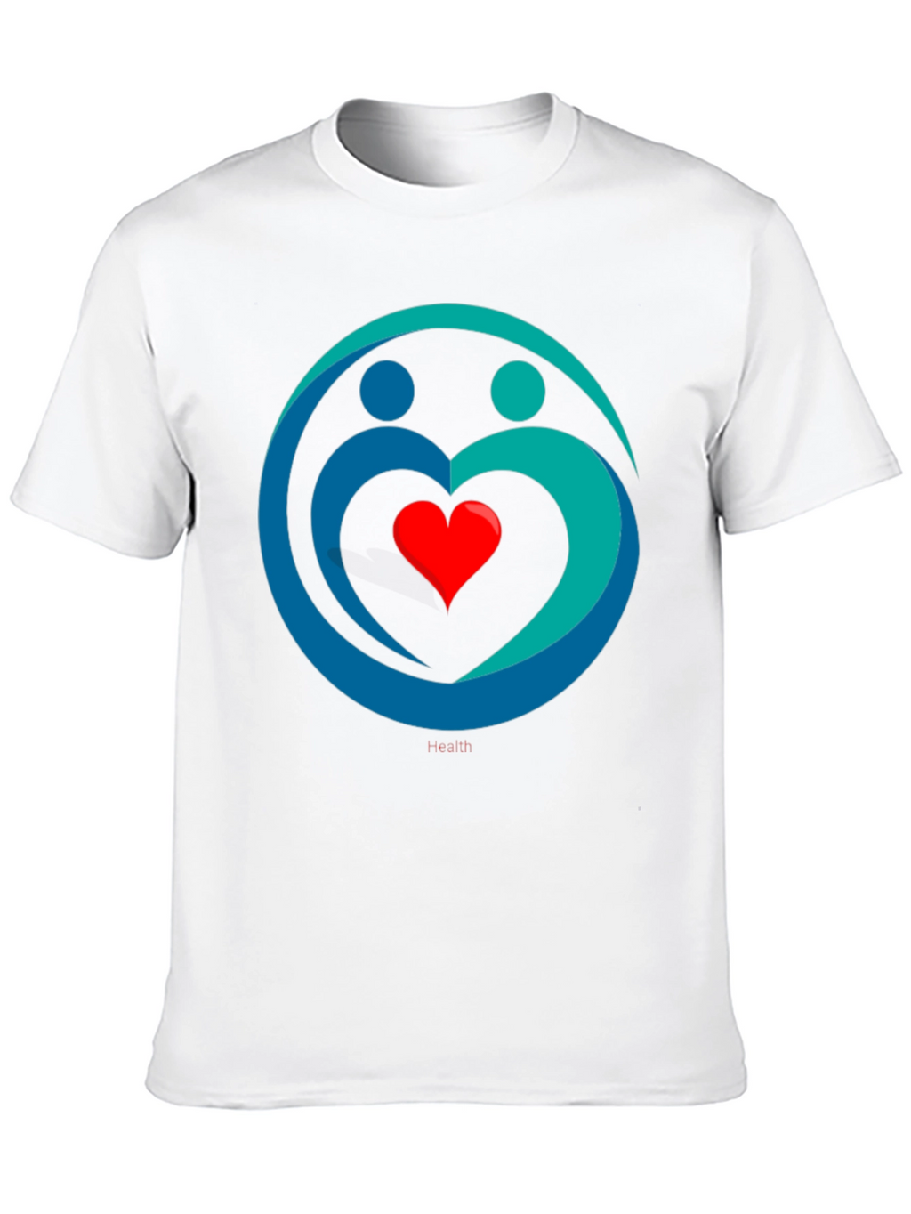 Heart Health Graphic Tee - Black Casual Comfort