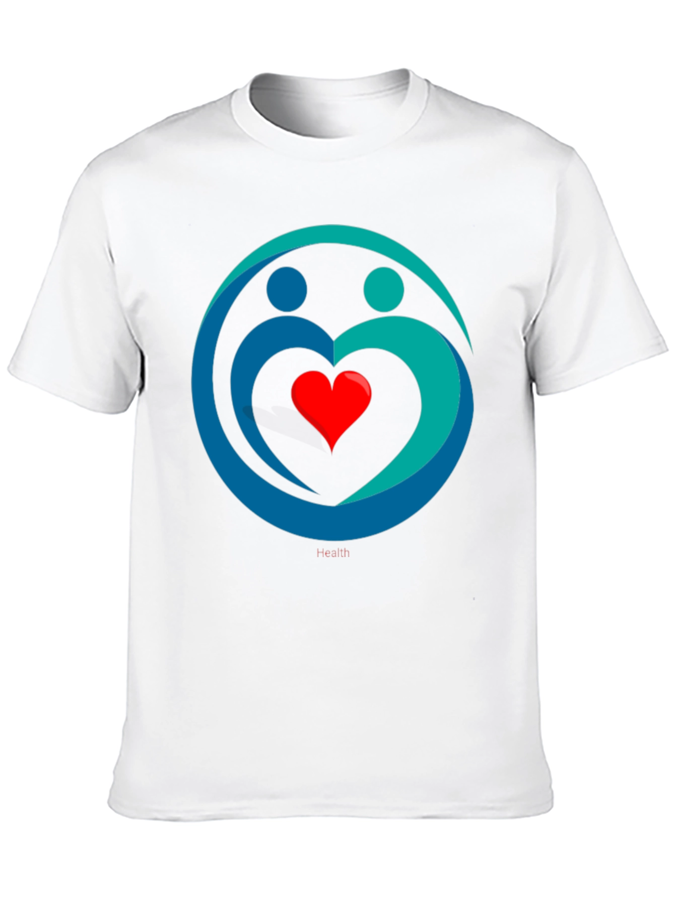 Heart Health Graphic Tee - Black Casual Comfort