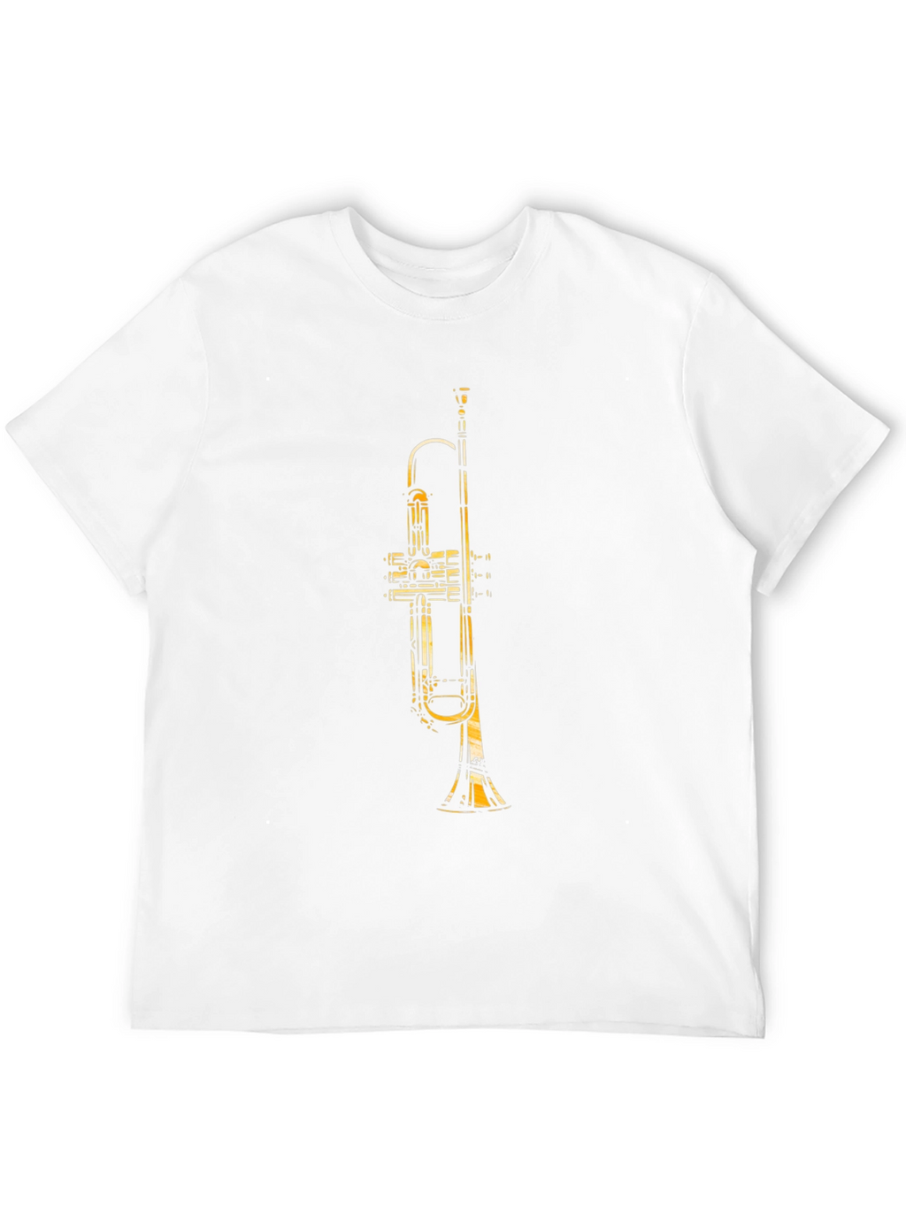 Trumpet Graphic Black T-Shirt - Musical Instrument Tee