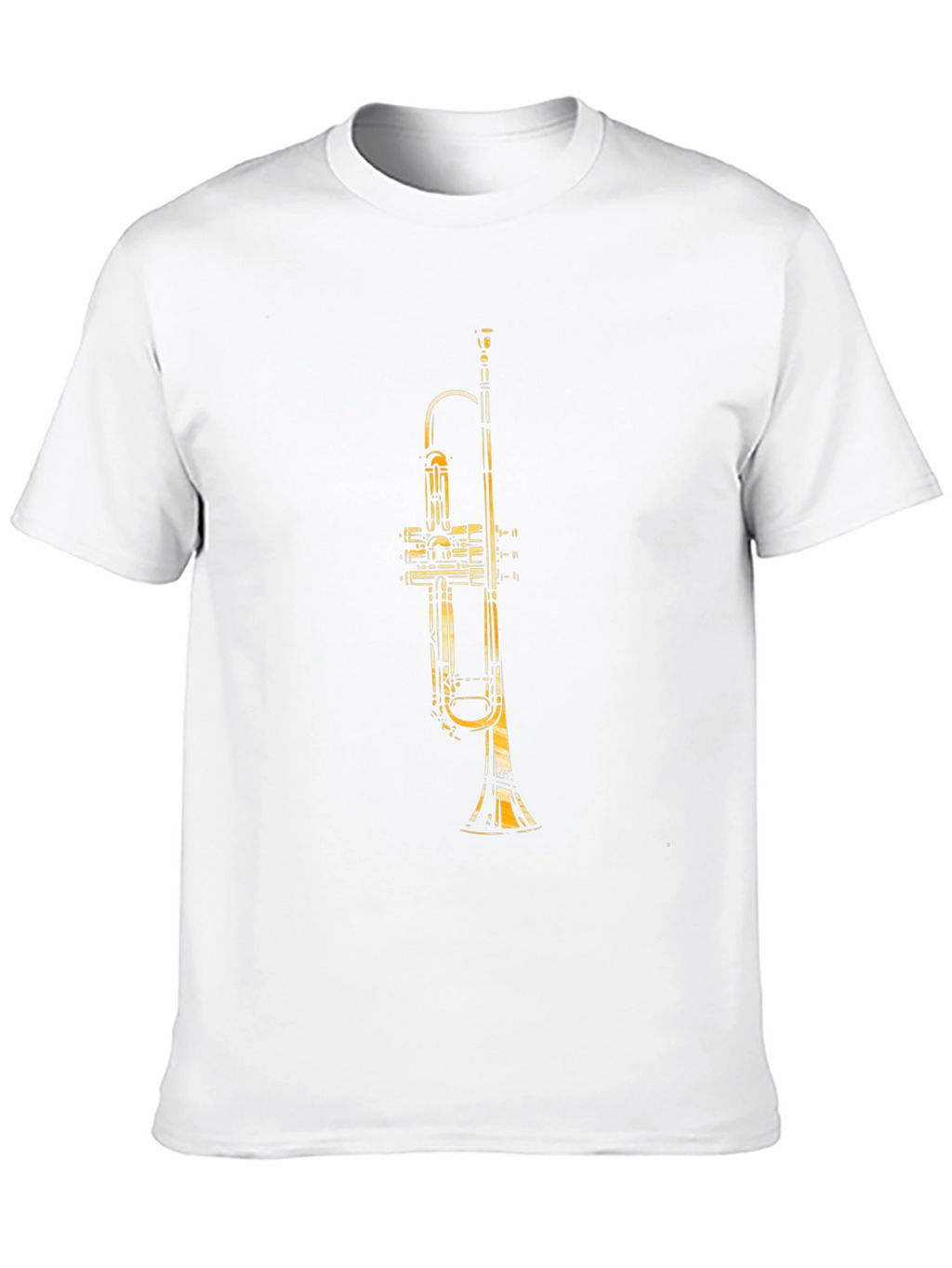 Trumpet Graphic Black T-Shirt - Musical Instrument Tee