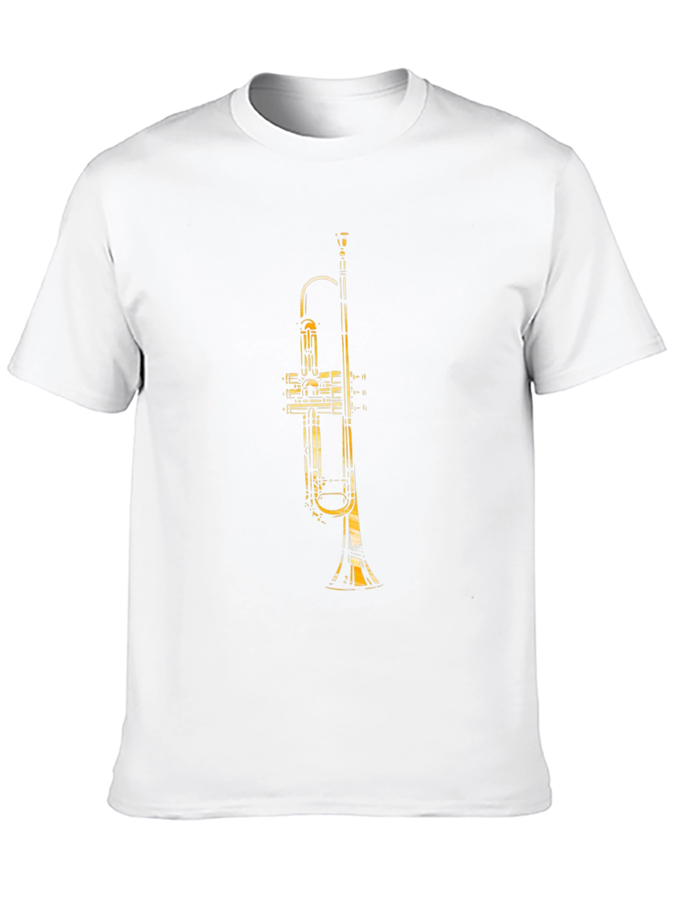 Trumpet Graphic Black T-Shirt - Musical Instrument Tee
