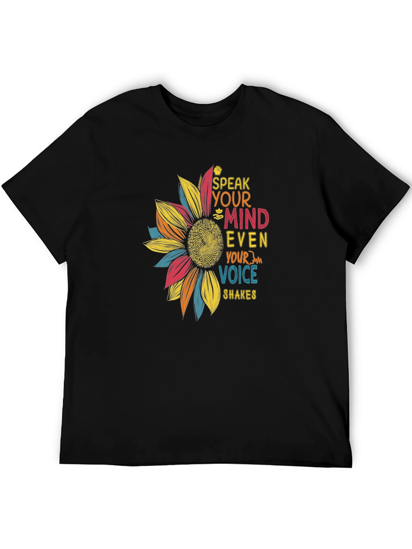 Speak Your Mind Sunflower Graphic T-Shirt