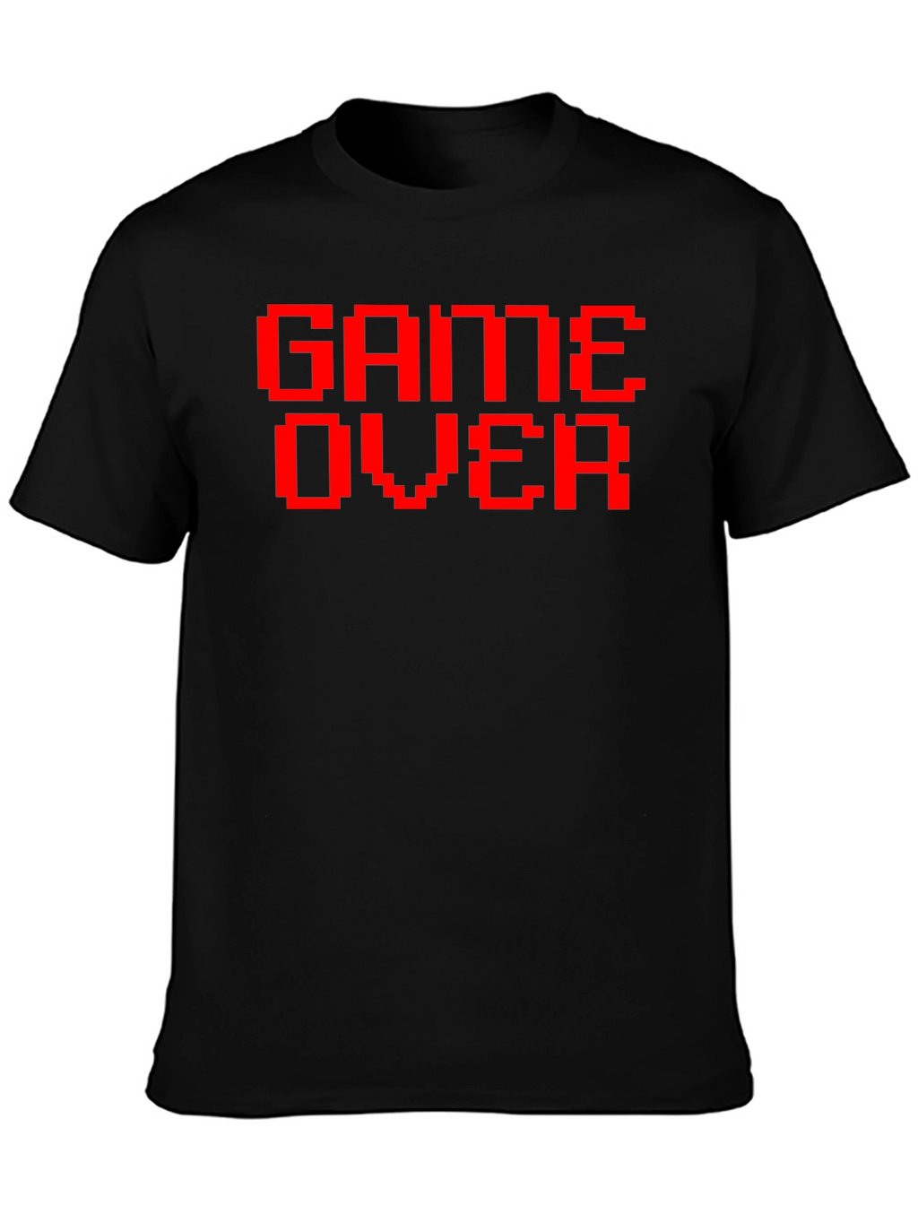 Game Over Red Pixel Tee - Classic Gamer Style