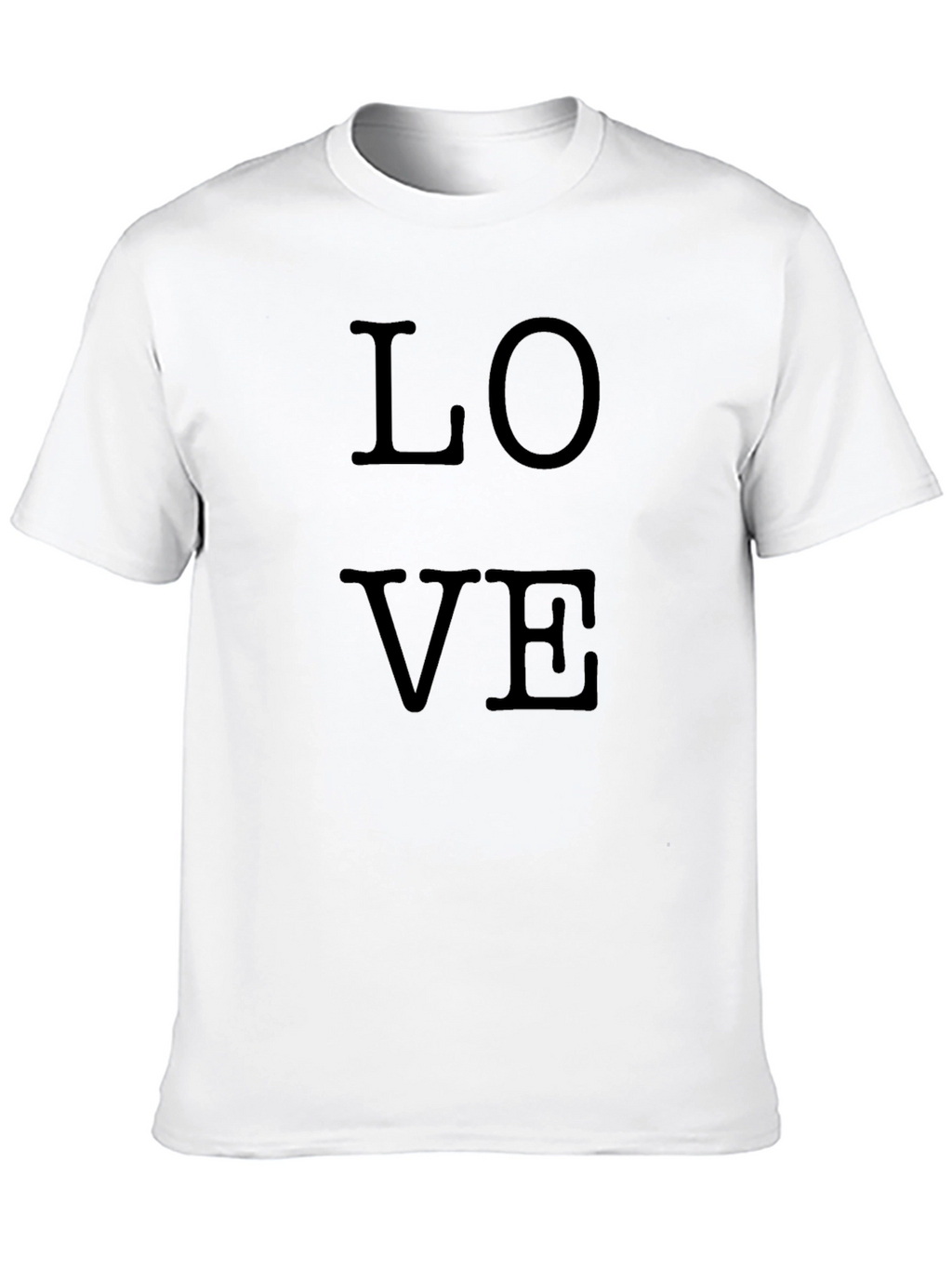 Love T-Shirt - Black Casual Cotton Tee