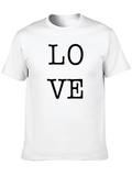 Love T-Shirt - Black Casual Cotton Tee