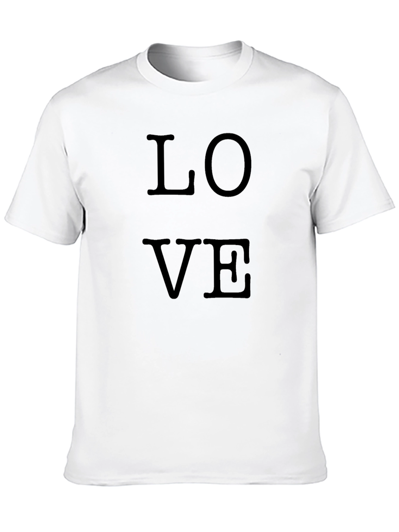 Love T-Shirt - Black Casual Cotton Tee