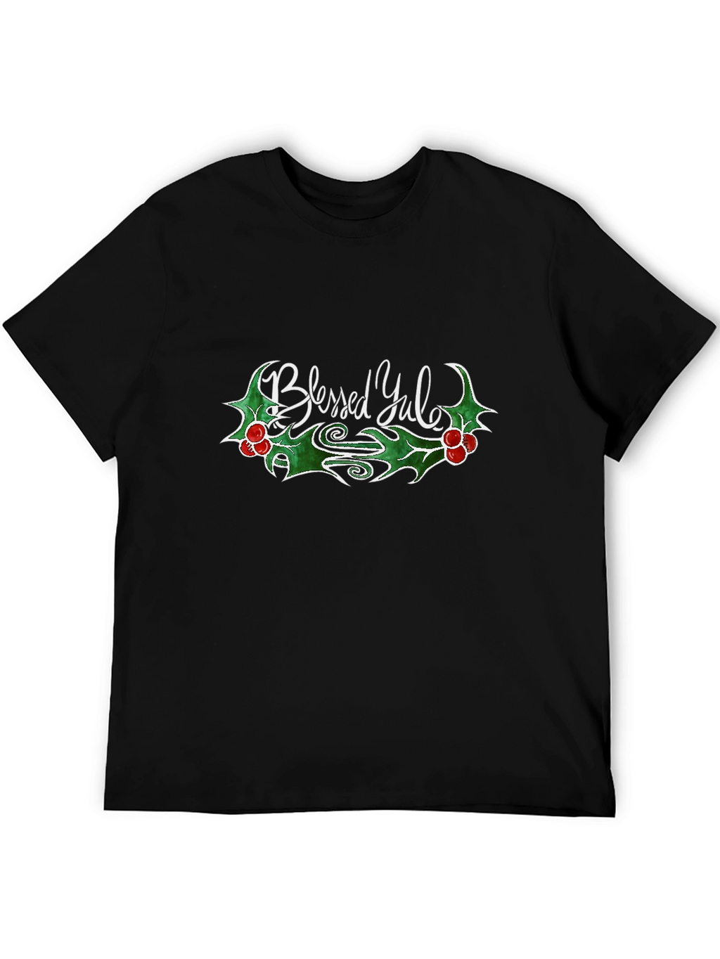 Blessed Yule Graphic Tee - Holiday Cheer