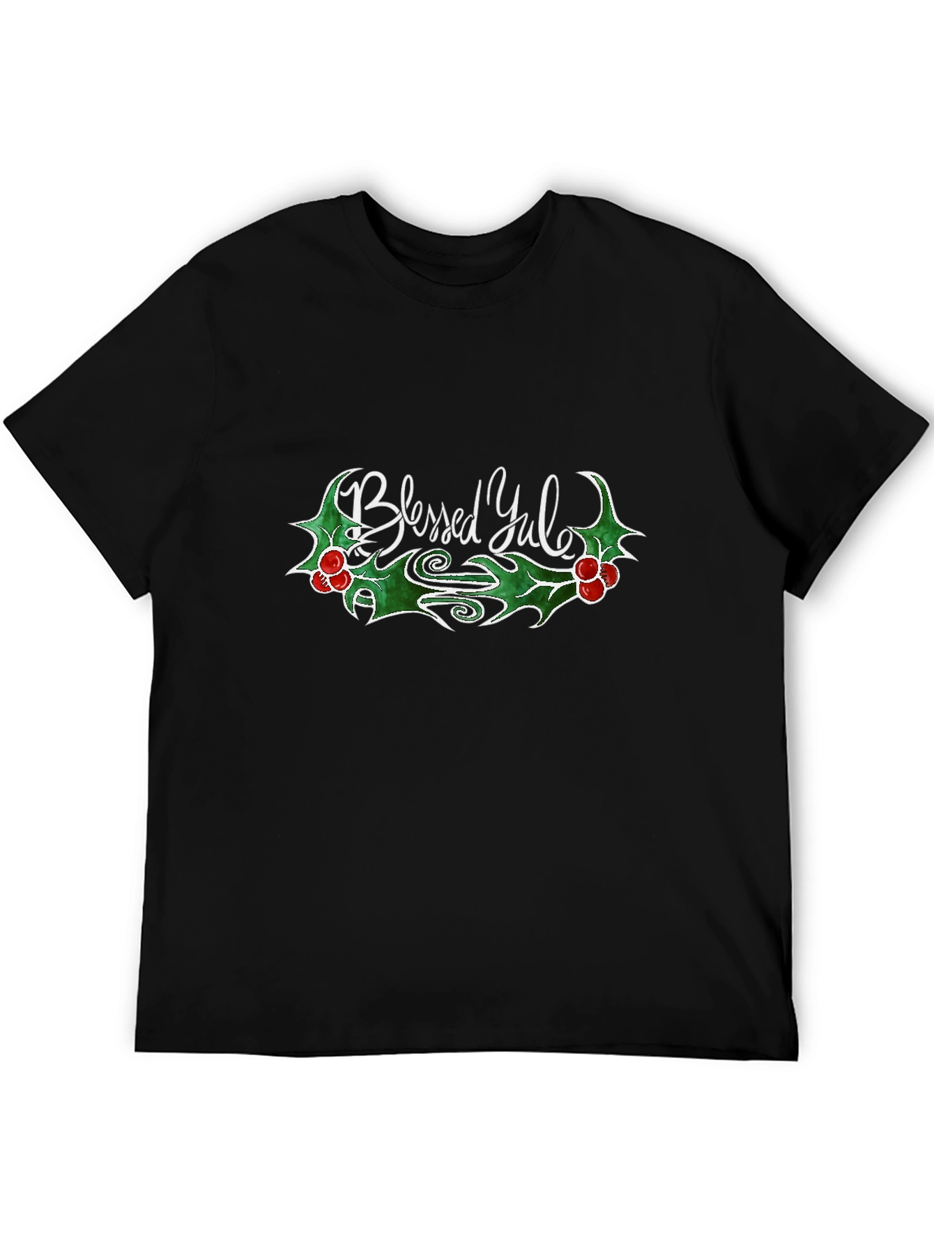 Blessed Yule Graphic Tee - Holiday Cheer
