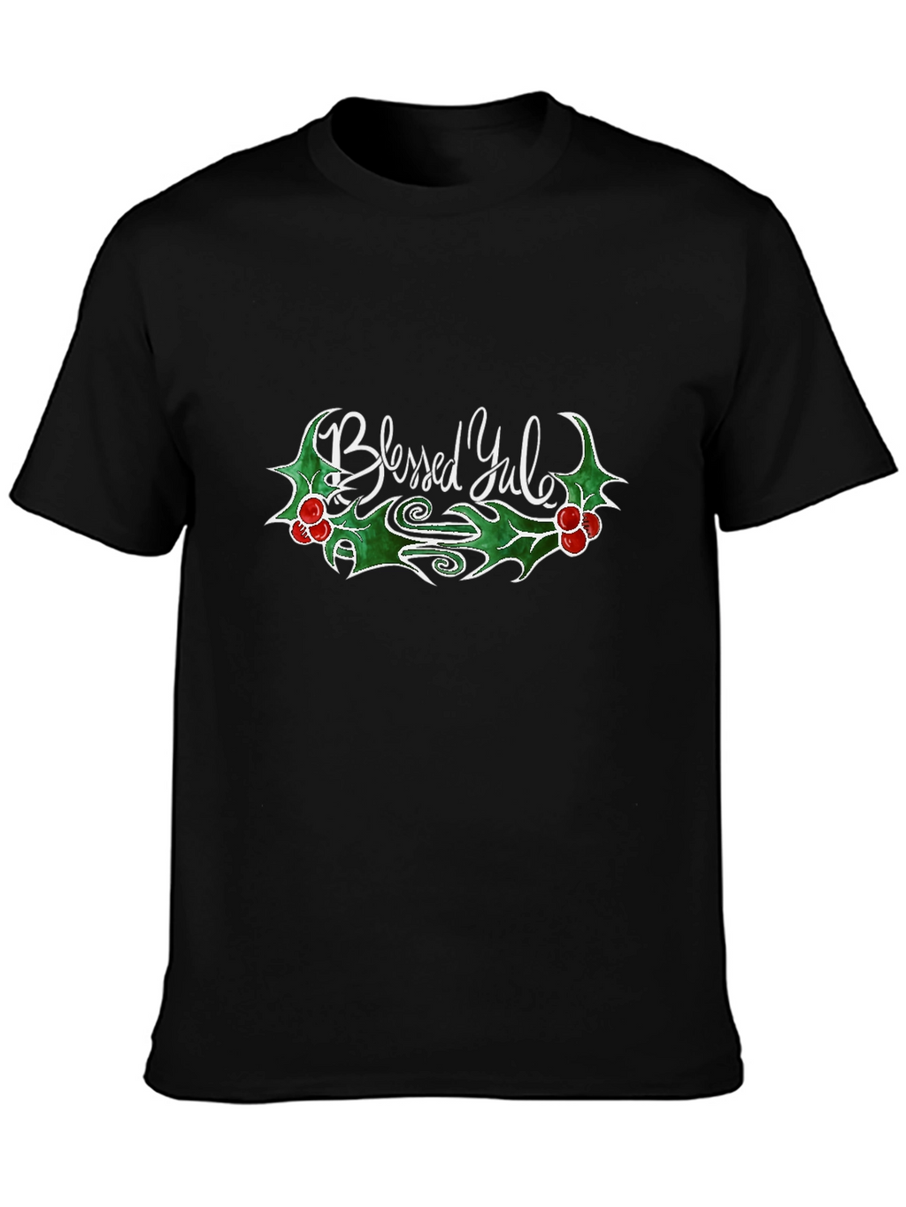 Blessed Yule Graphic Tee - Holiday Cheer