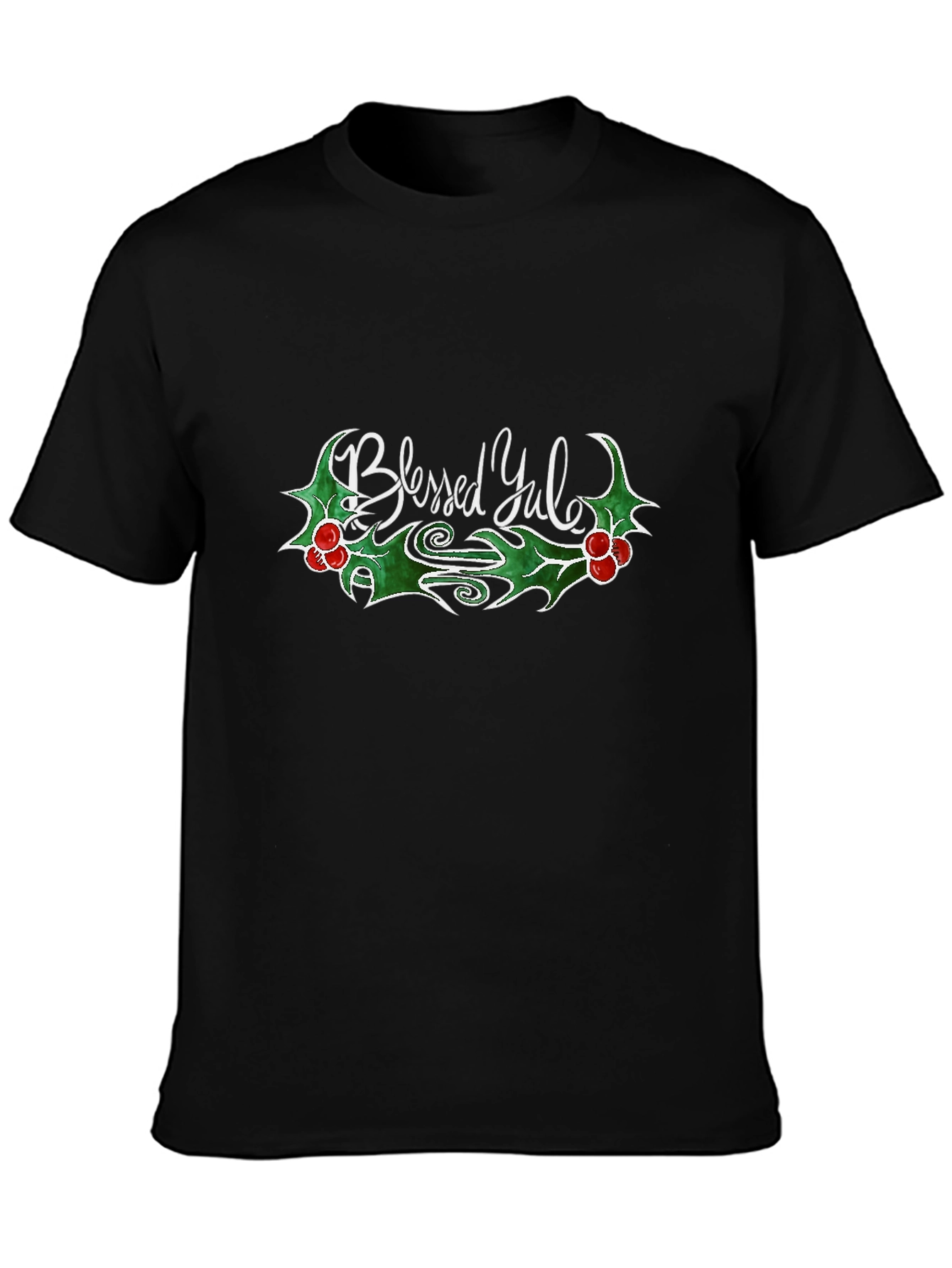 Blessed Yule Graphic Tee - Holiday Cheer